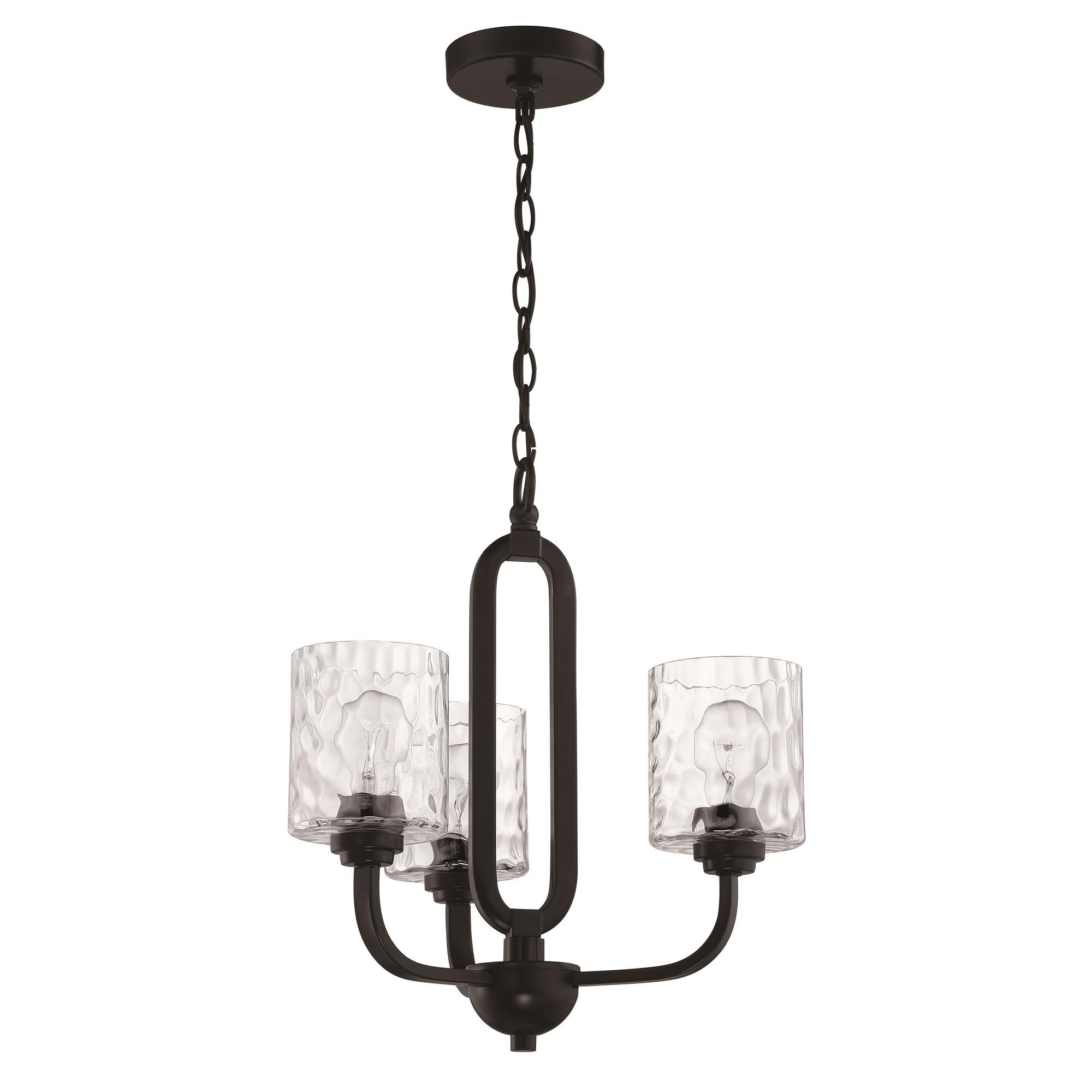 Collins 17 Inch 3 Light Mini Chandelier by Craftmade