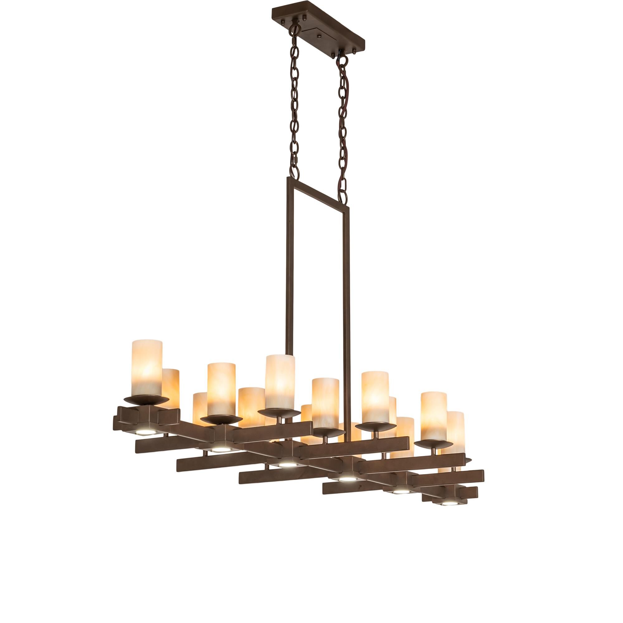 Shown in Wrought Iron finish and Amber /Acrylic glass