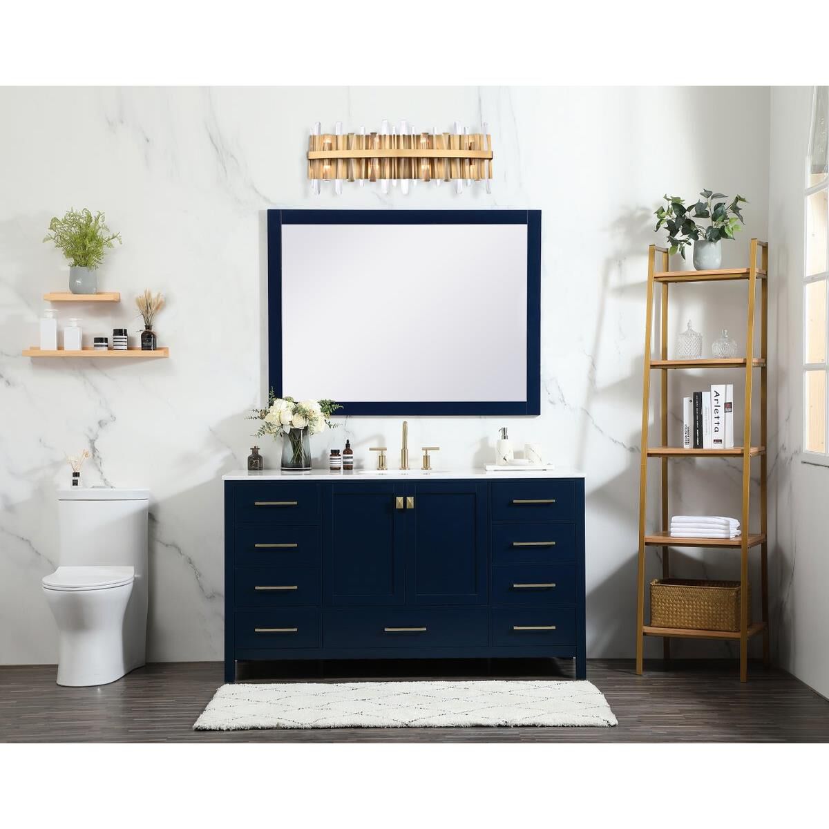 Serena 30 Inch 8 Light Bath Vanity Light by Elegant Lighting