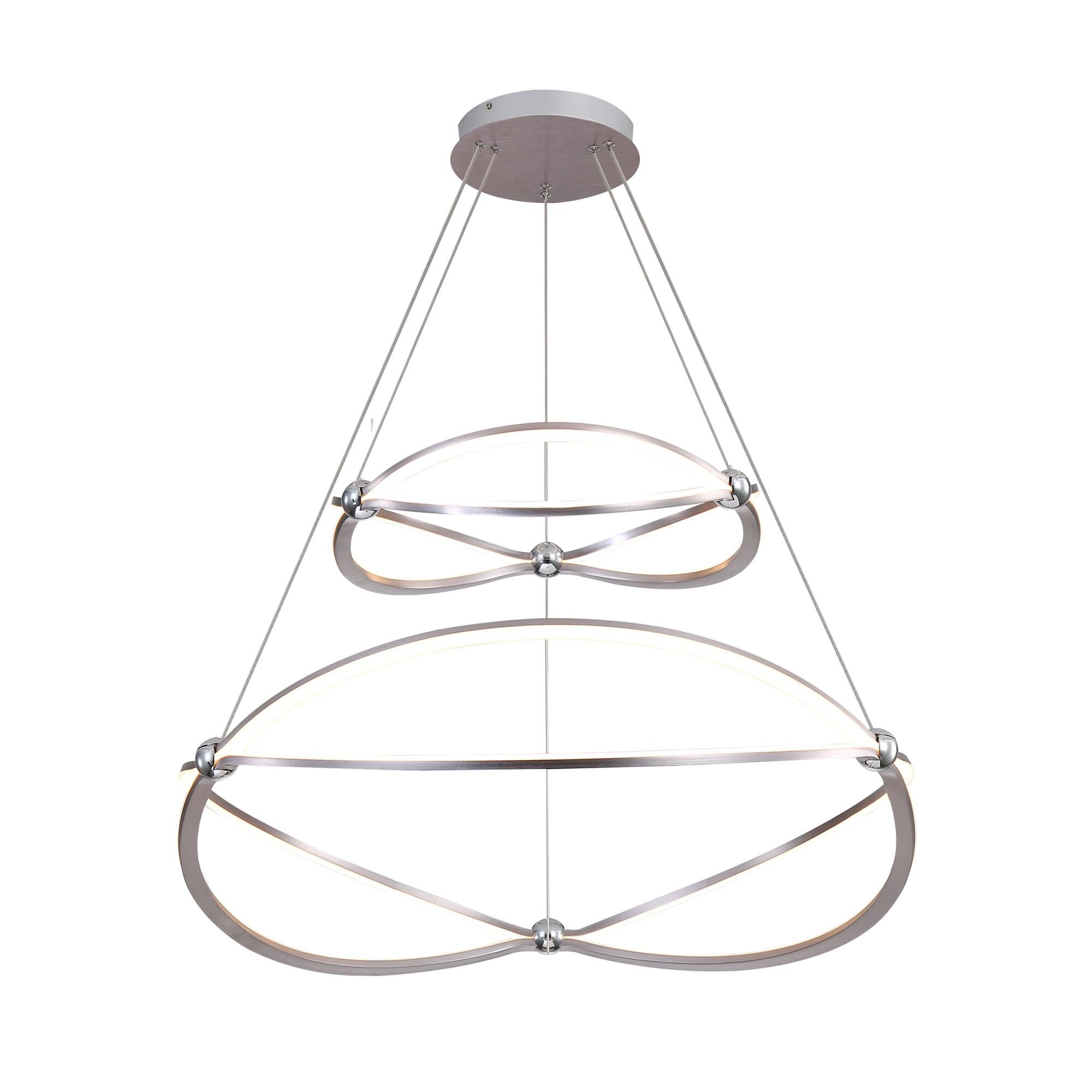 Spirale 32 Inch Chandelier by Golden Lighting