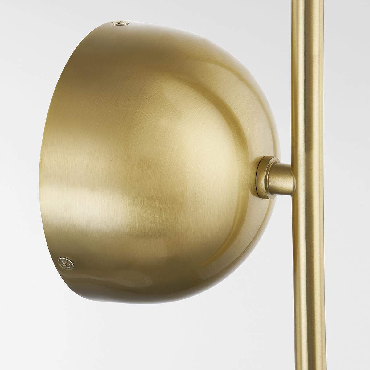 Shown in Aged Brass finish and Opal Glossy glass