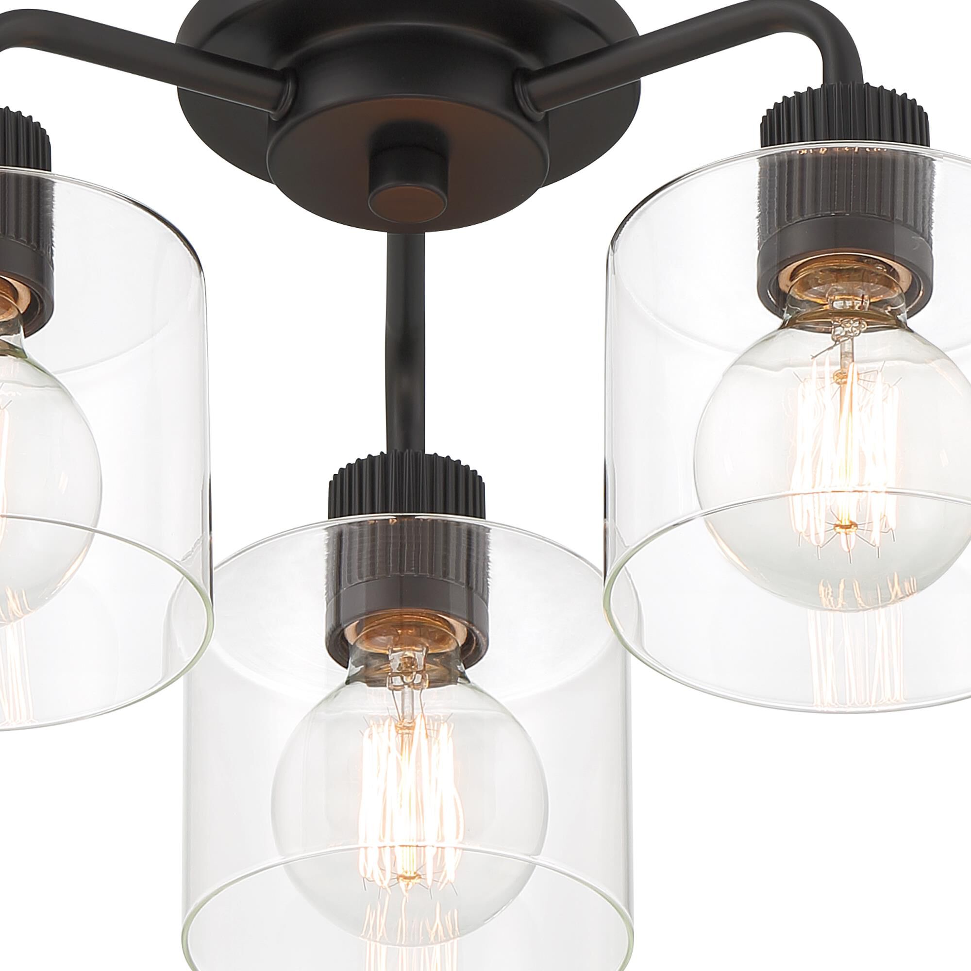 Vibrato 16 Inch 3 Light Semi Flush Mount by Designers Fountain