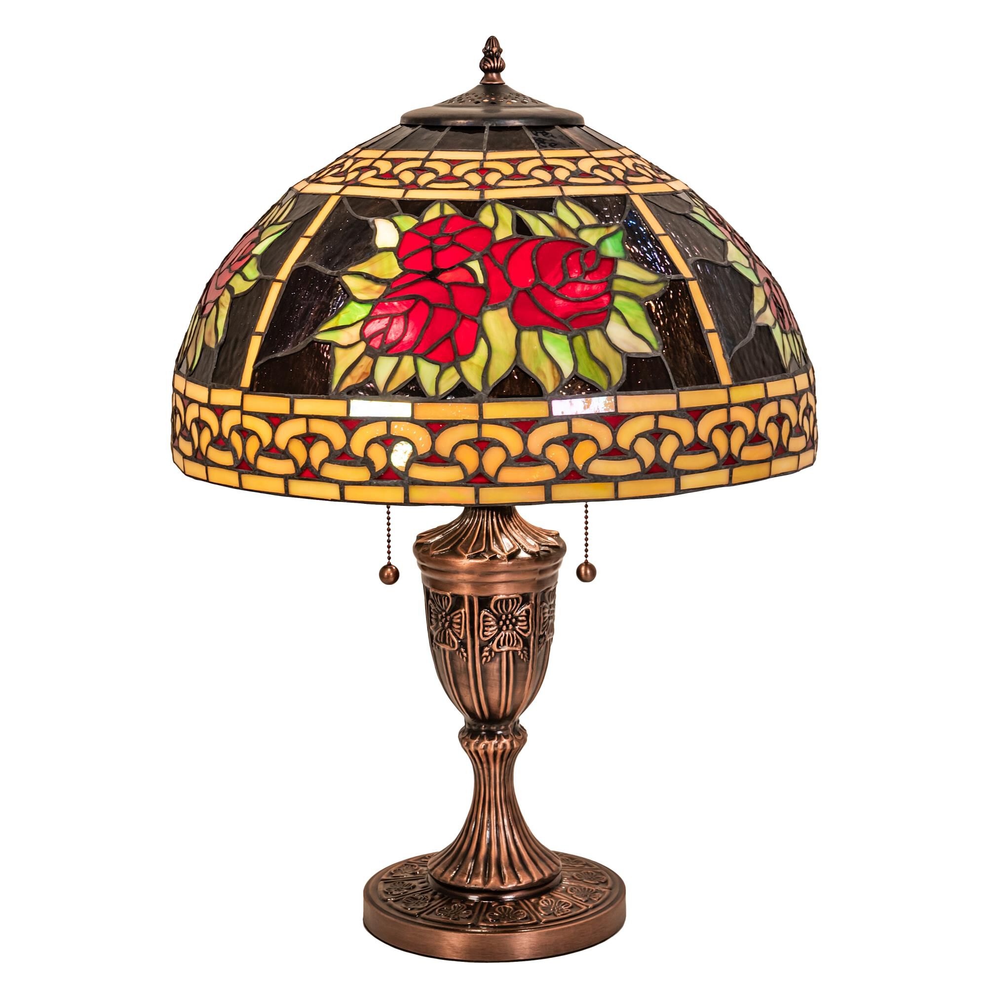 Roses And Scrolls 25 Inch Table Lamp by Meyda Lighting