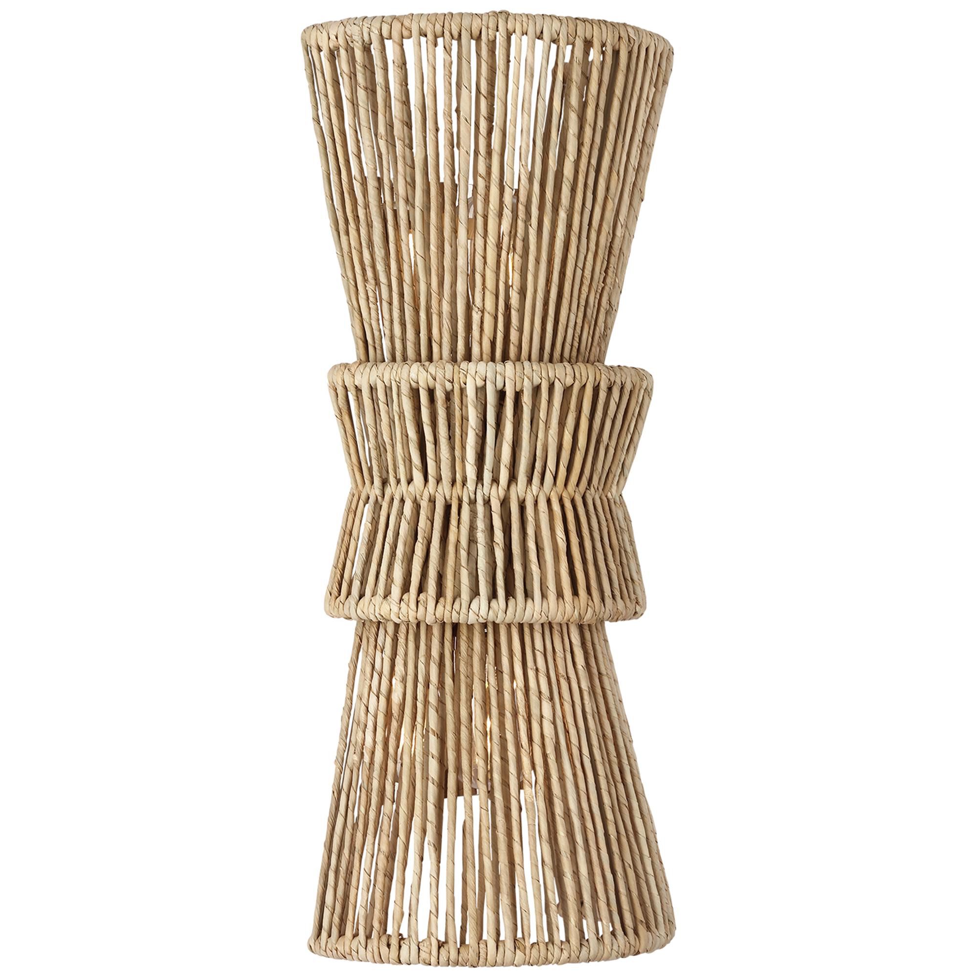 Shown in Natural Abaca and Polished Nickel finish