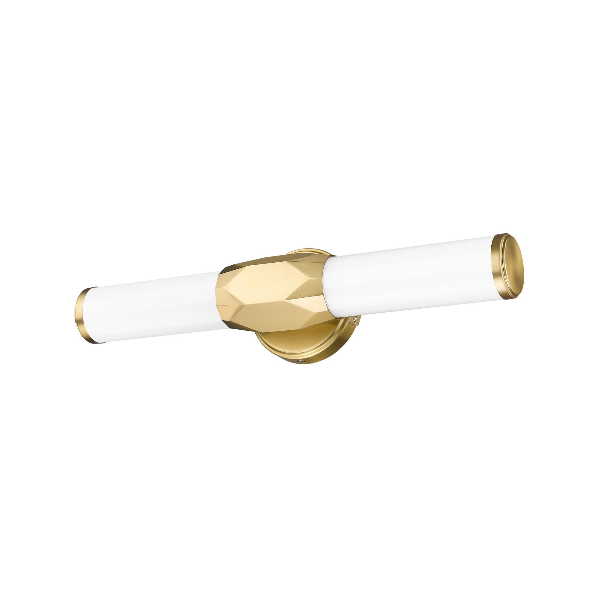 Shown in Modern Gold finish and Frosted glass