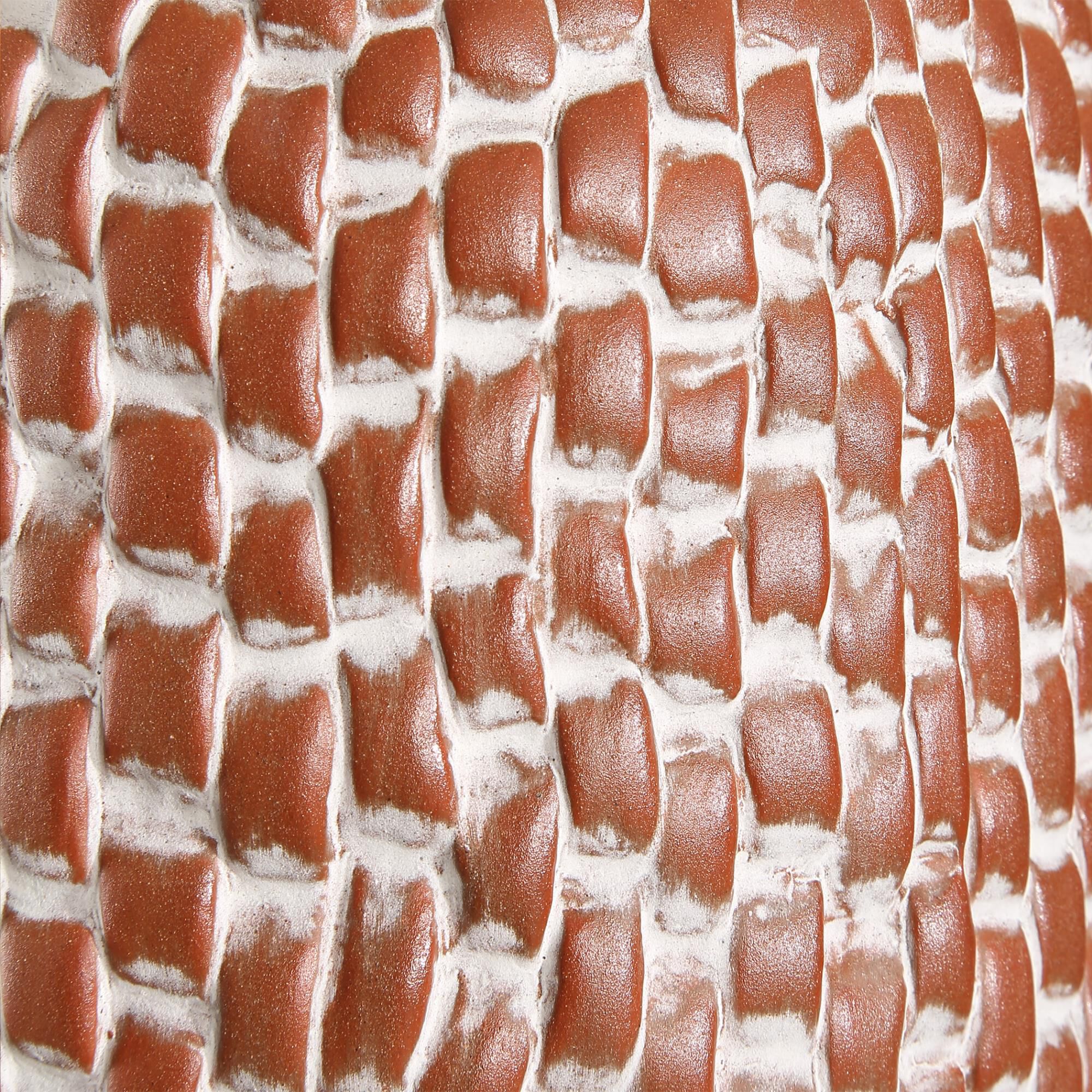 Shown in Brown and White finish and Round Hardback shade