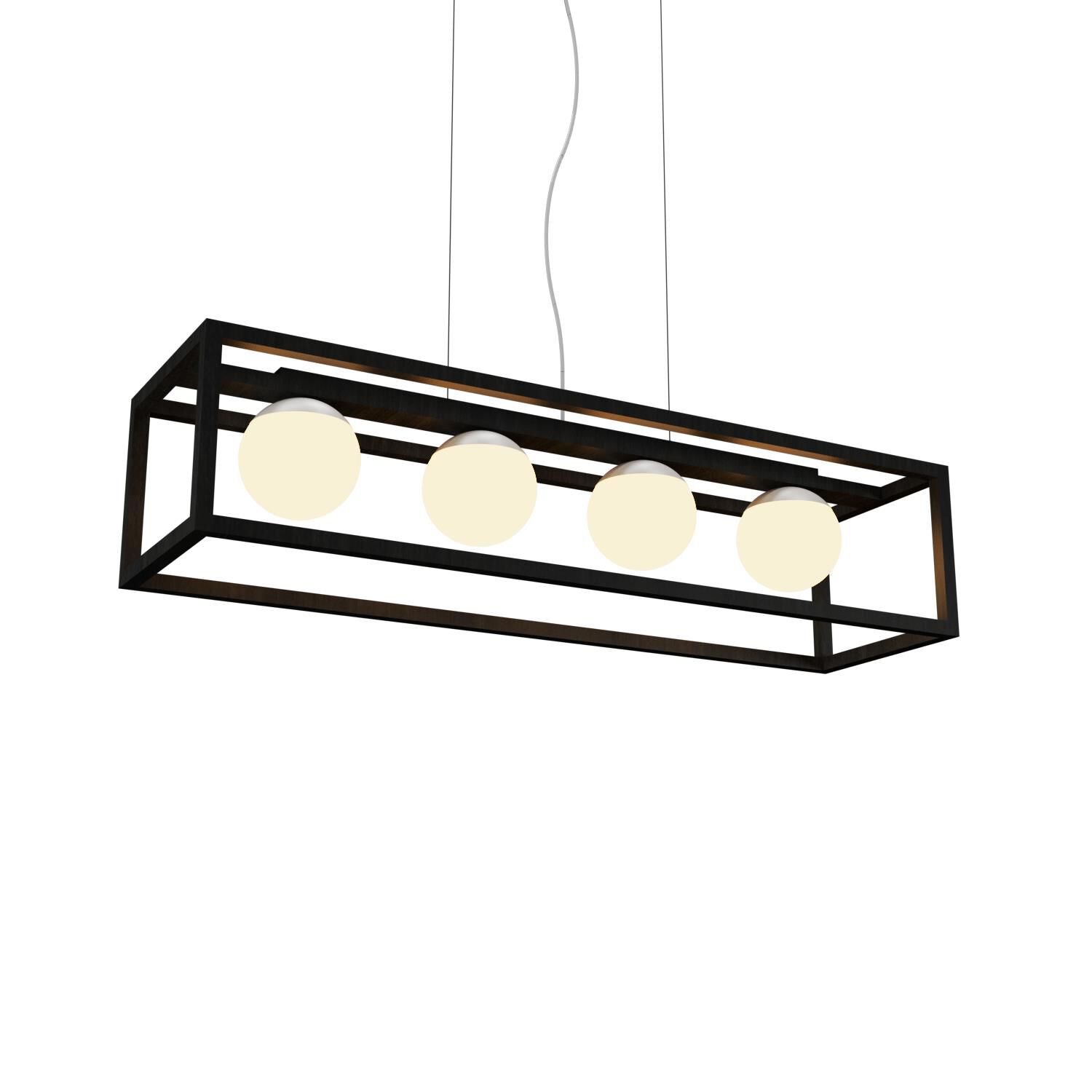 Bruno Diego Felippe Cubic 43 Inch 4 Light LED Linear Suspension Light by Accord Lighting
