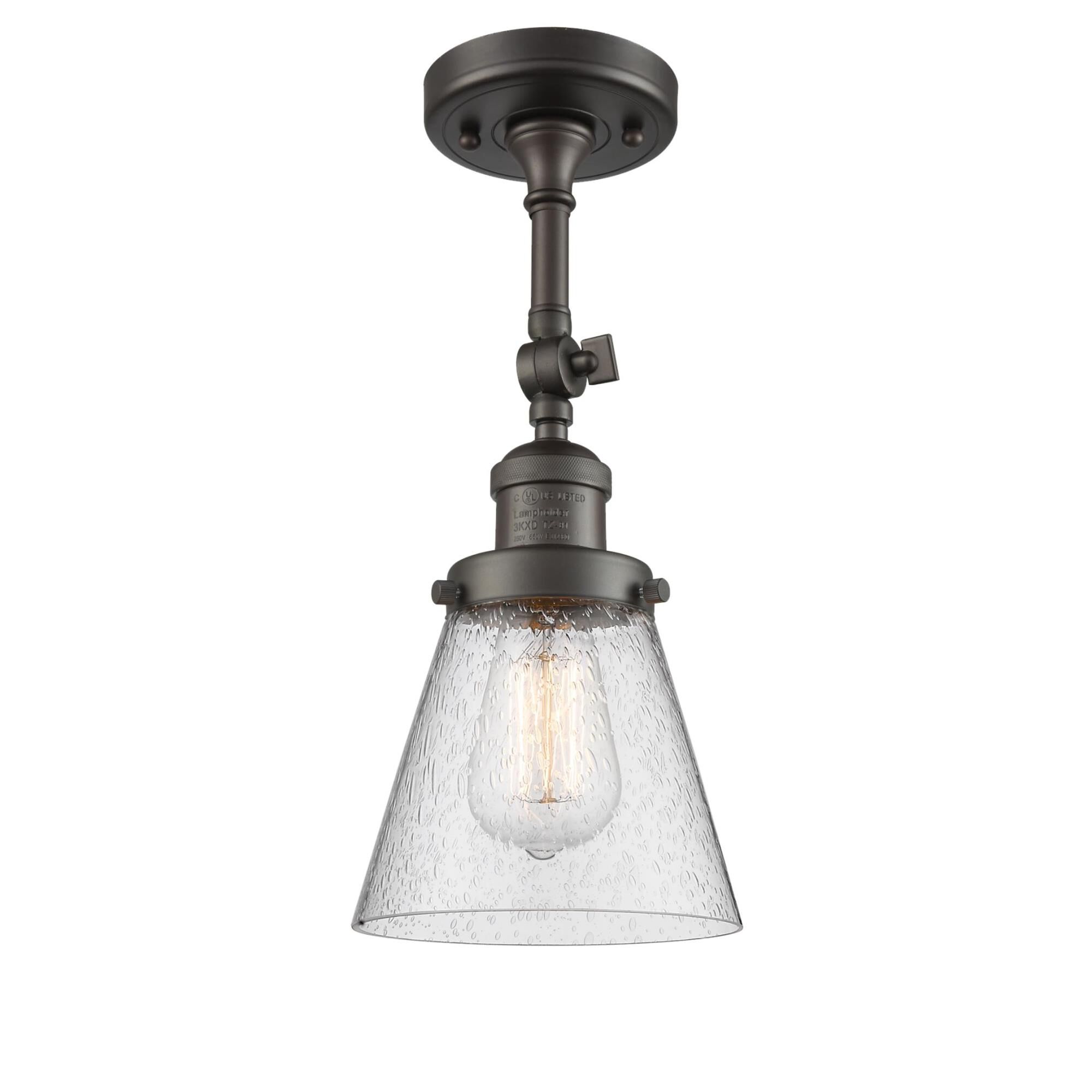 Bruno Marashlian Small Cone 6 Inch 1 Light Semi Flush Mount by Innovations Lighting