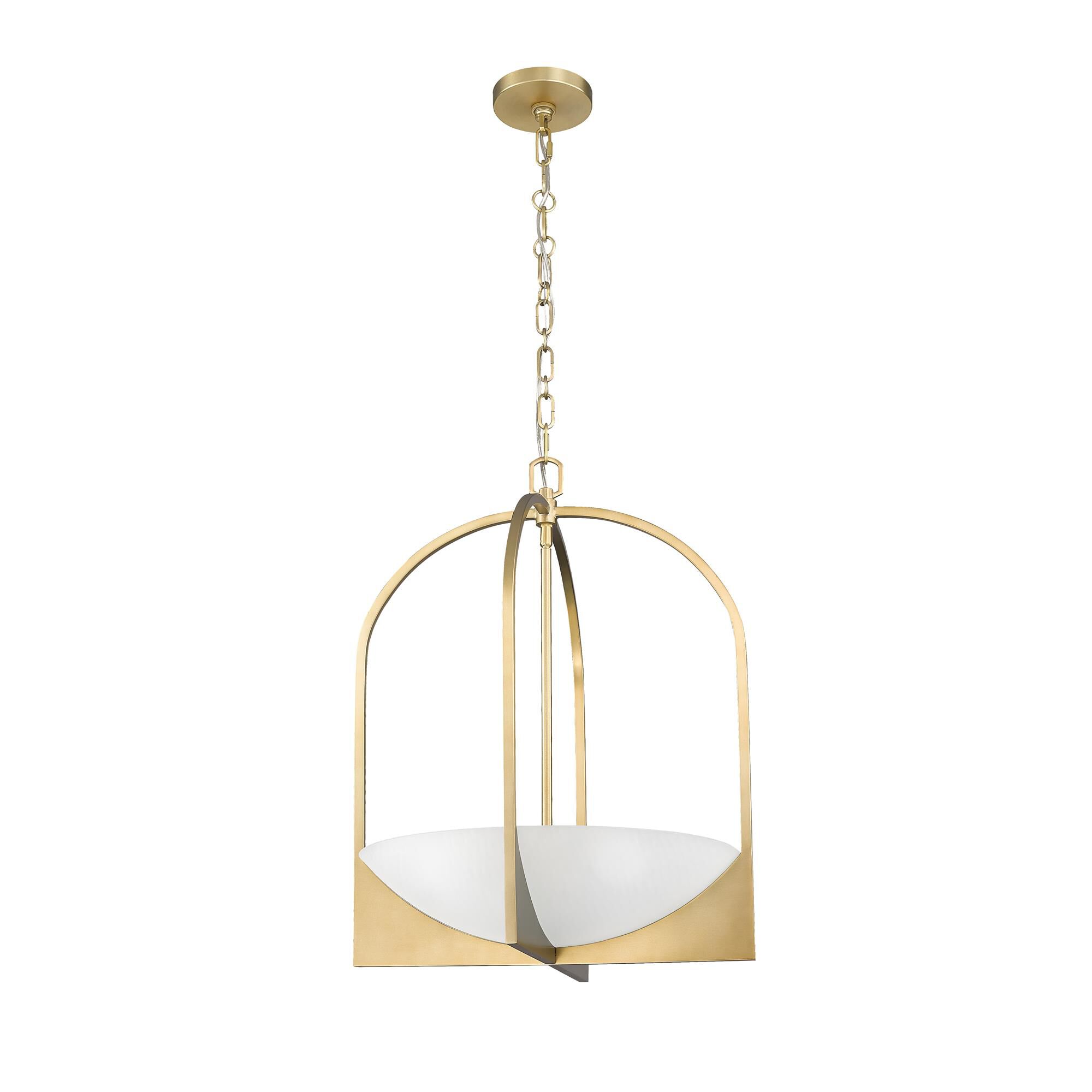 Shown in Modern Gold finish and Sand Blast shade