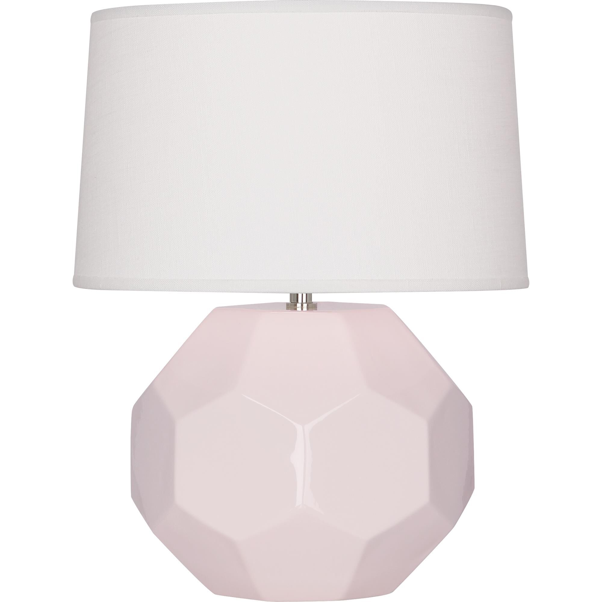 Shown in Rose Water Glazed finish and Off White shade