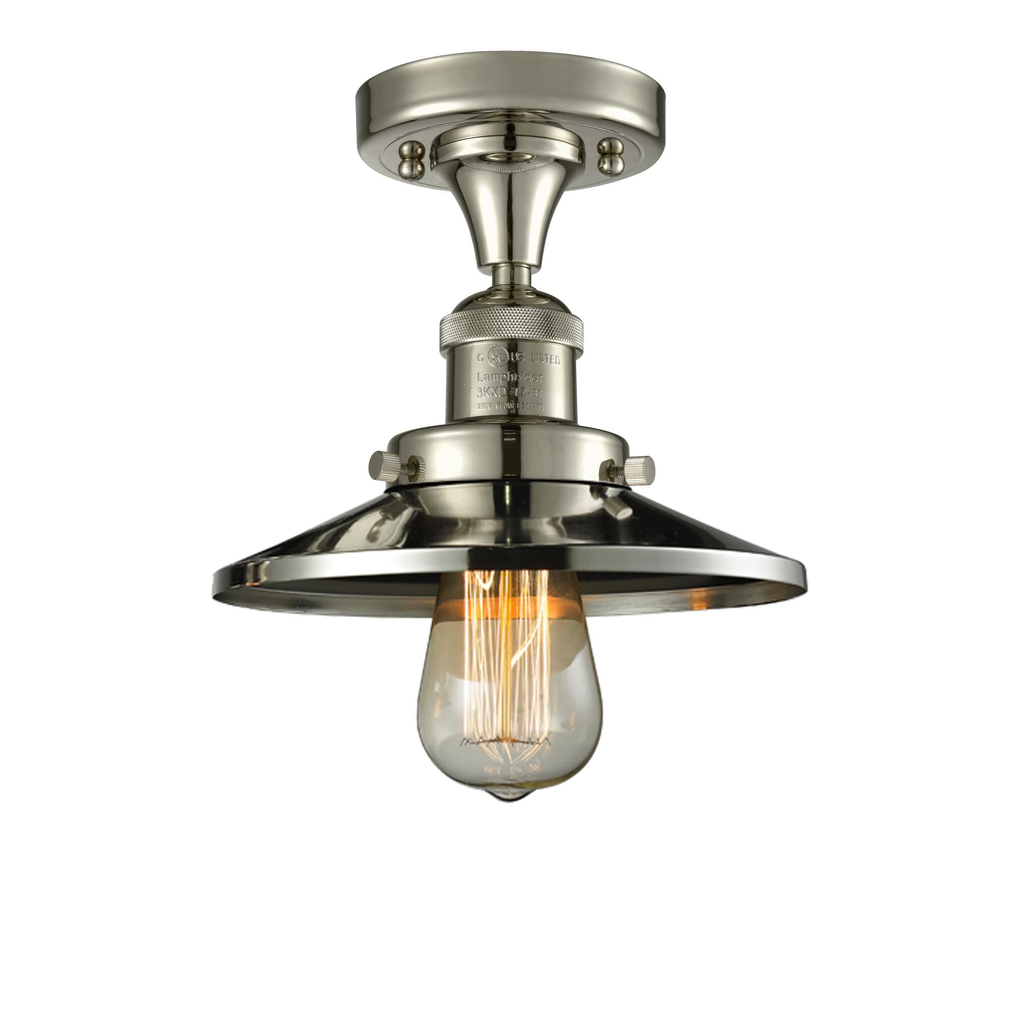 Bruno Marashlian Railroad 7 Inch 1 Light Semi Flush Mount by Innovations Lighting