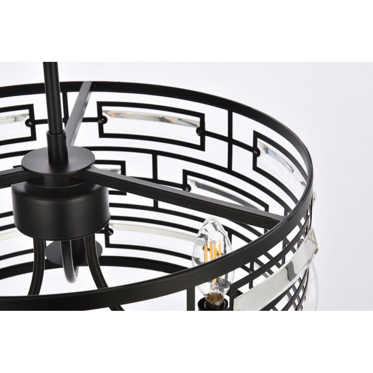 Shown in Black finish and Royal Cut Clear crystal