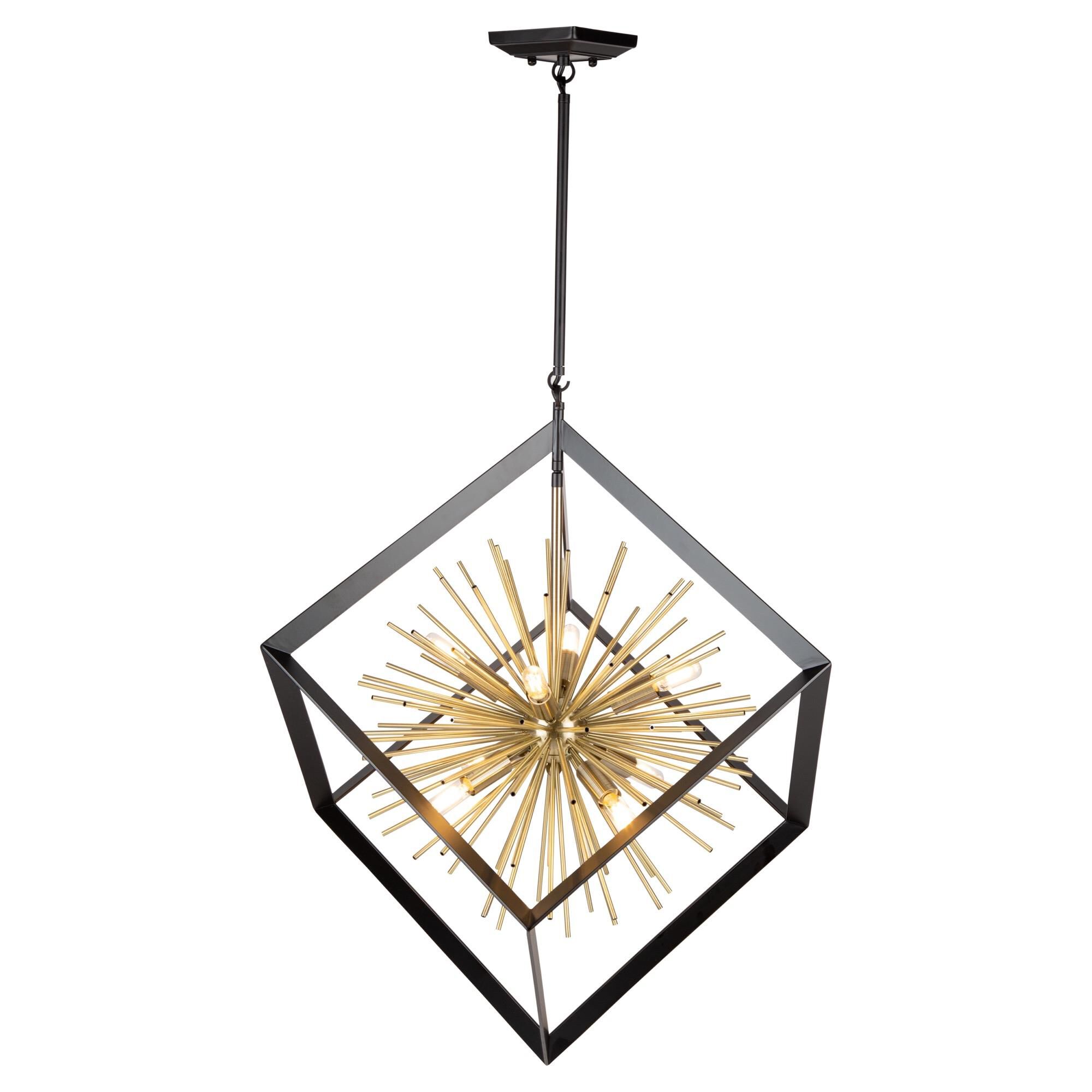 Sunburst 31 Inch Cage Pendant | Capitol Lighting