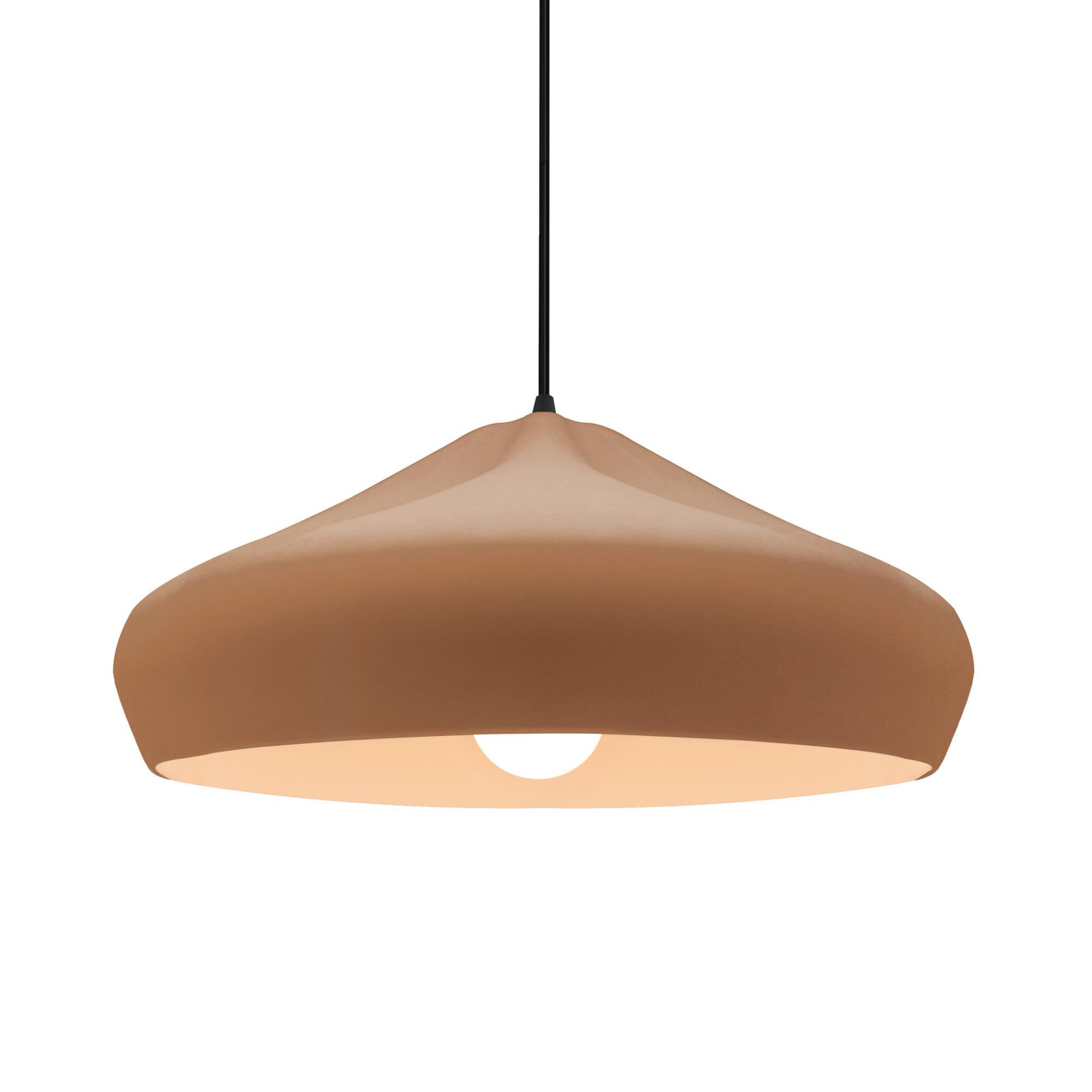 Shown in Matte Black finish and Adobe shade