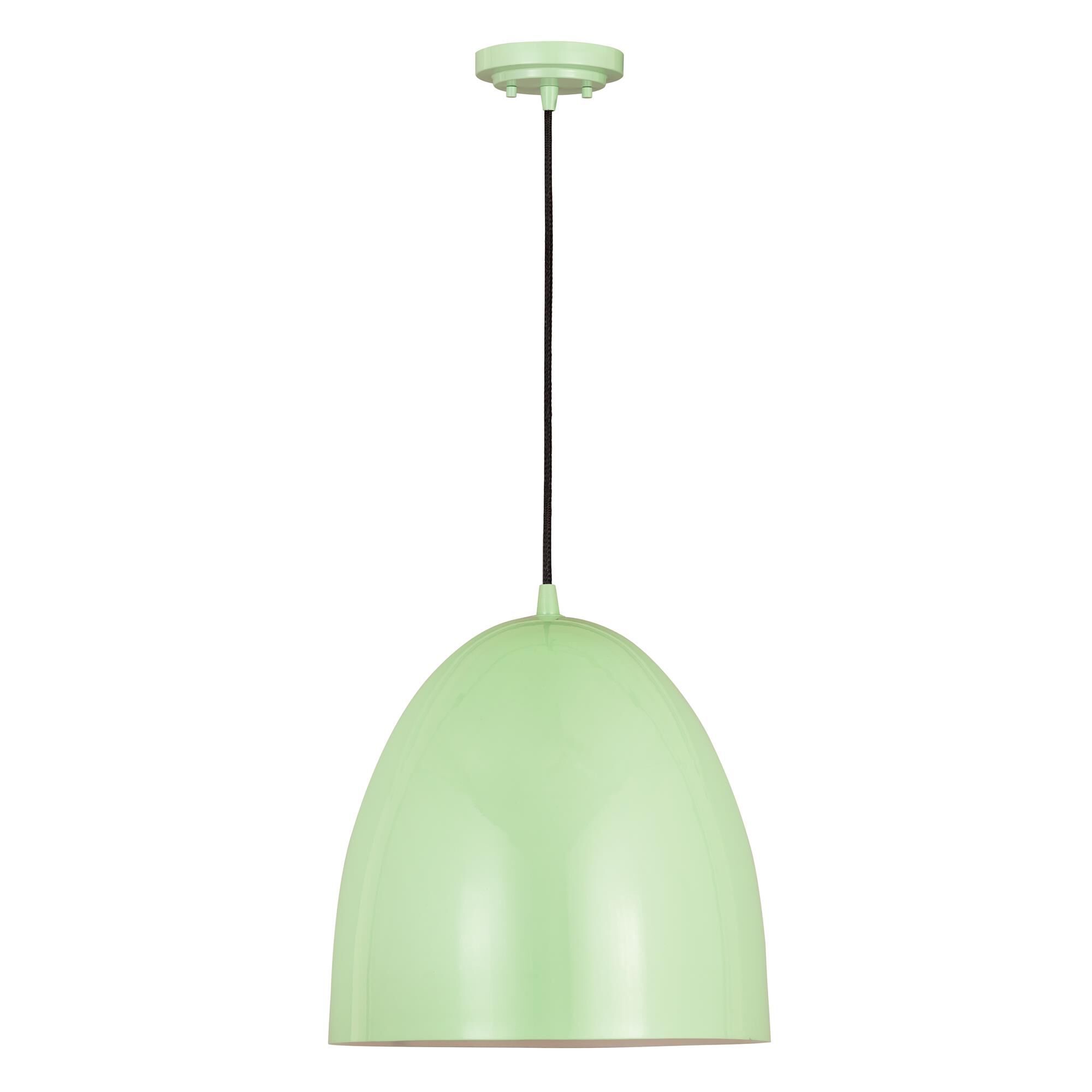 Shown in Mint finish and Iron glass and Iron shade