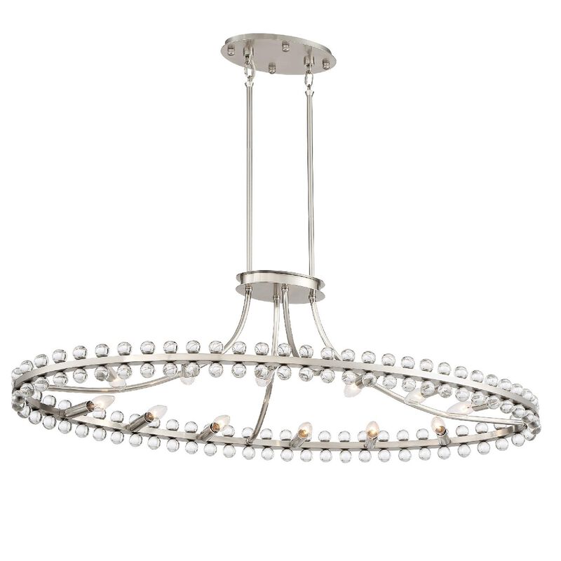 Clover Medium Linear Chandelier by Crystorama