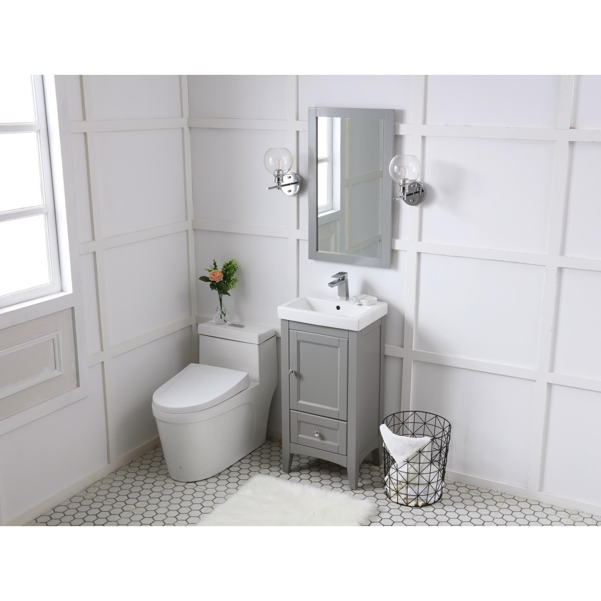 Shown in Grey finish