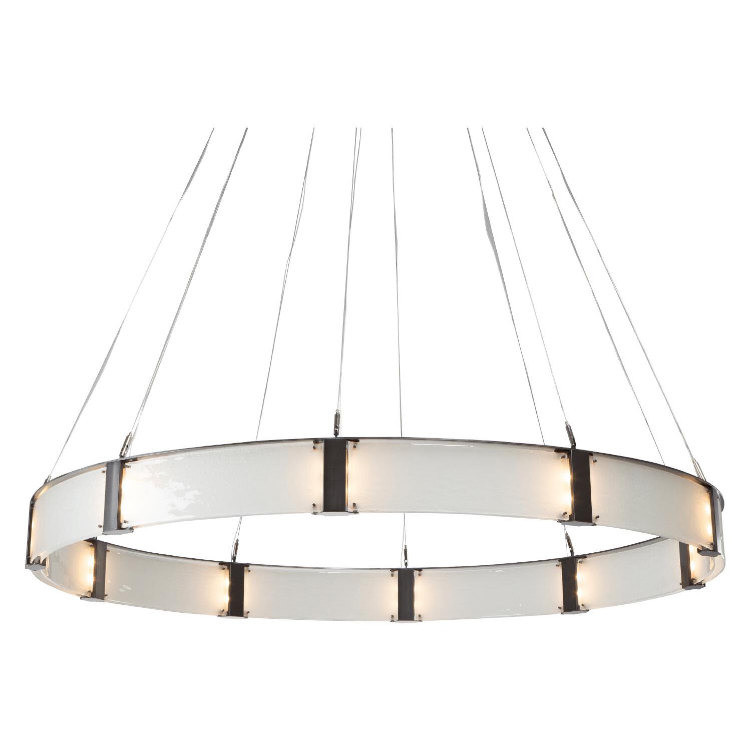 Shown in Metallic Beige Silver finish and Clear Granite glass