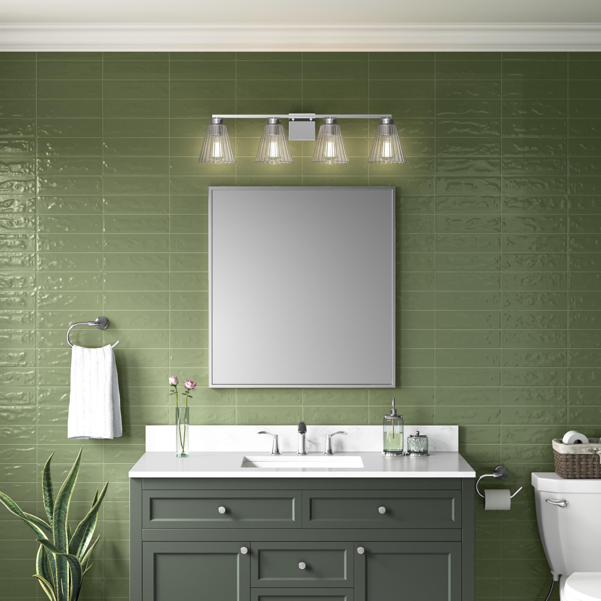 Riville 32 Inch Bath Vanity Light by Millennium Lighting