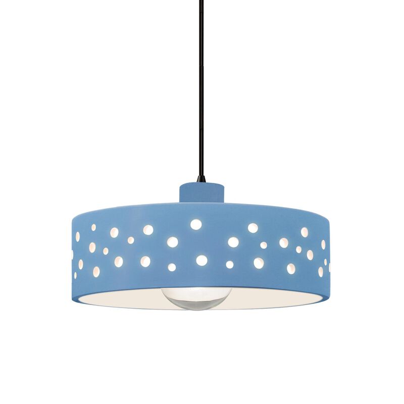 Perforated Dish 12 Inch Mini Pendant by Justice Design Group