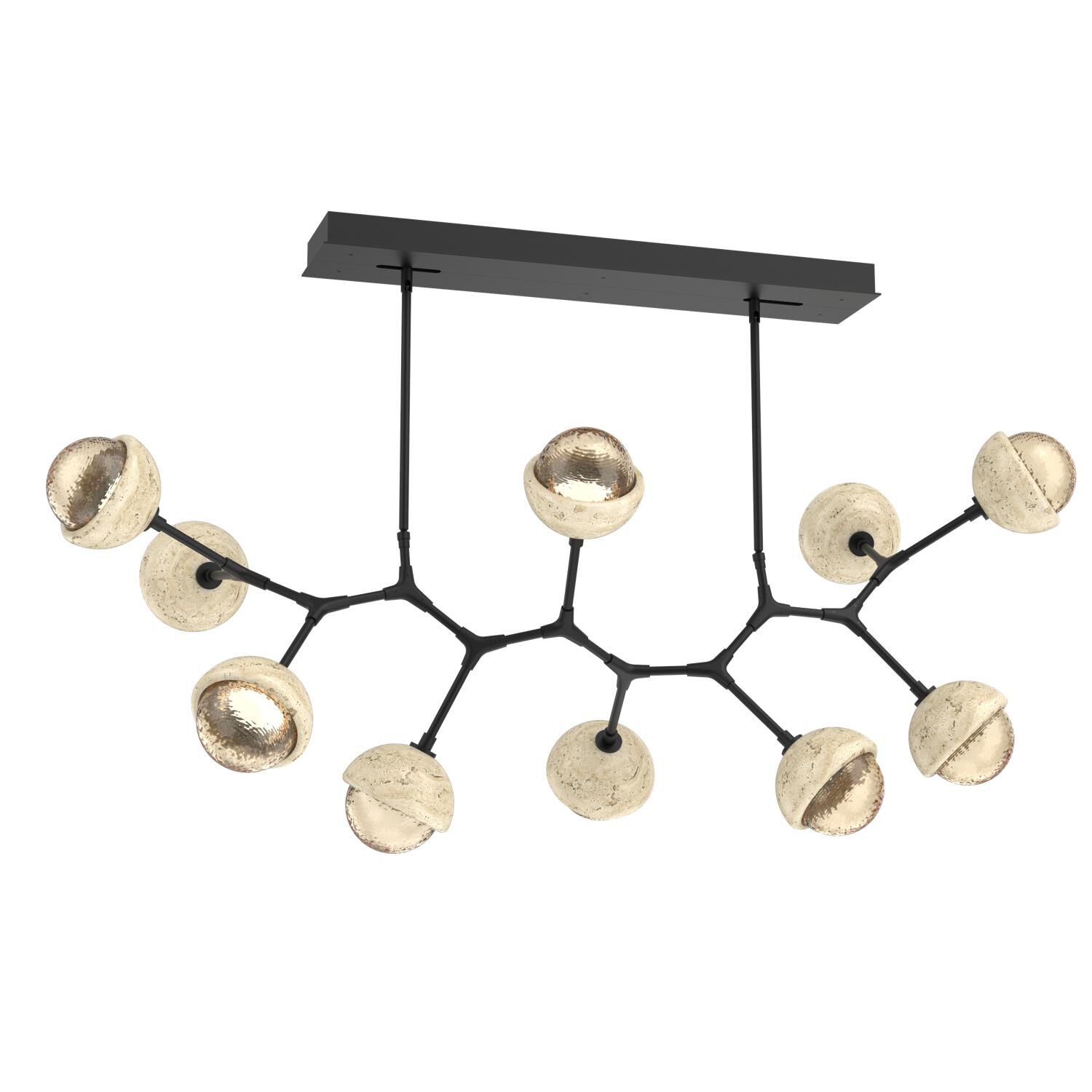 Levi Wilson Cabochon 56 Inch Linear Suspension Light by Hammerton Studio
