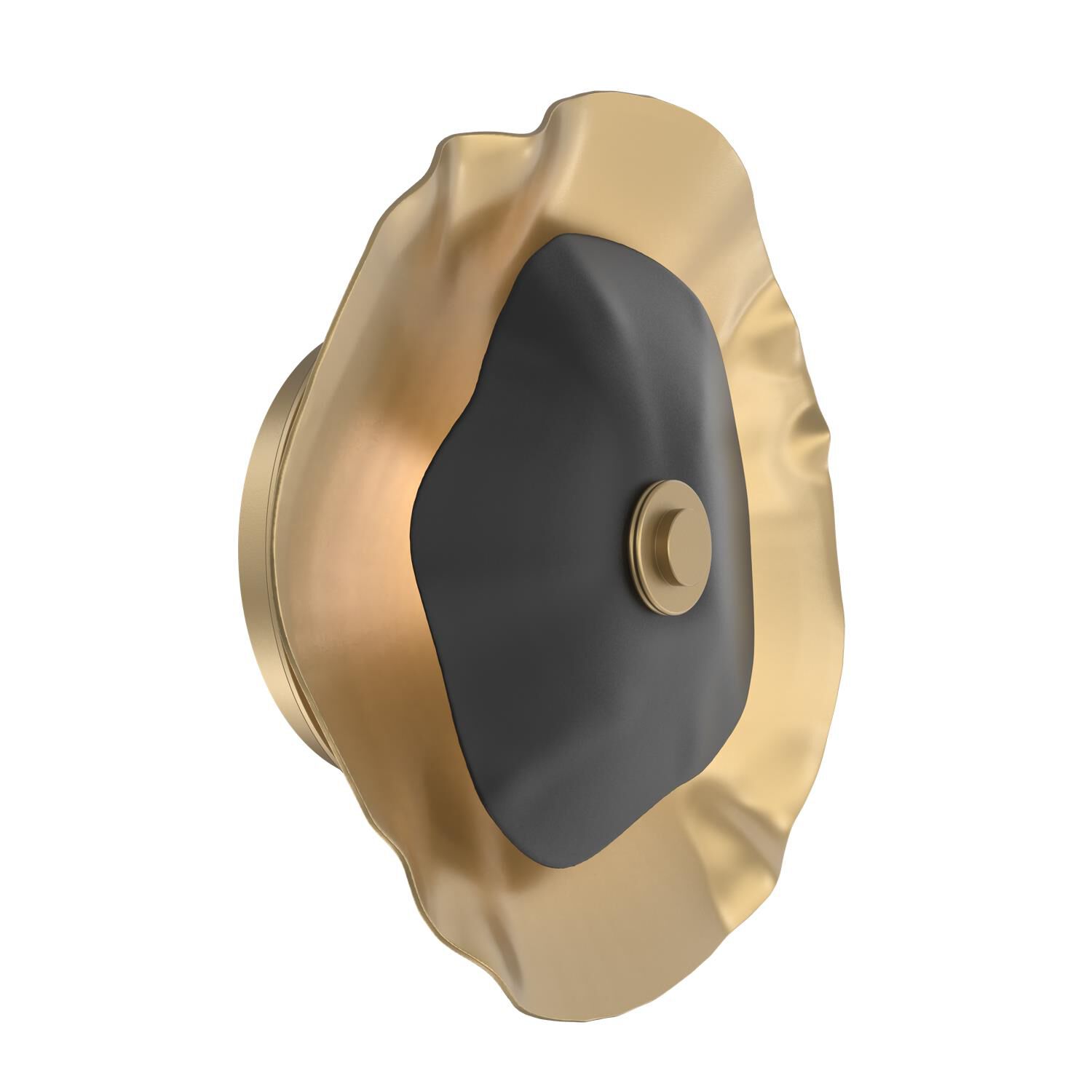 Shown in Gilded Brass finish and Matte Black accent