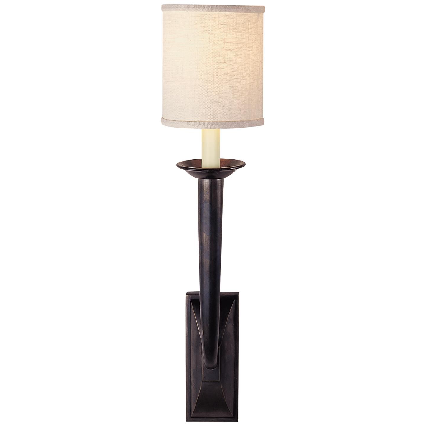 Visual Comfort Signature Collection French Deco Horn 23 Inch Wall Sconce