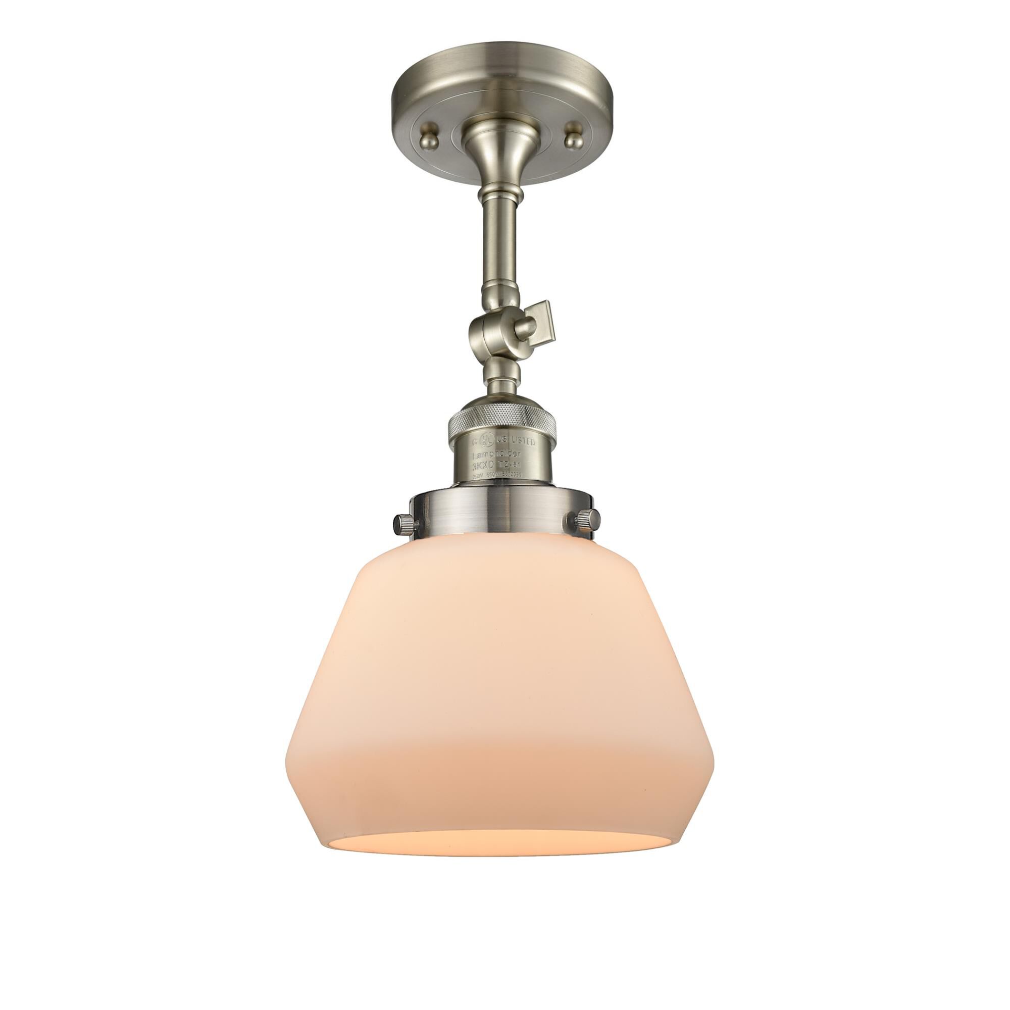 Bruno Marashlian Fulton 7 Inch 1 Light Semi Flush Mount by Innovations Lighting