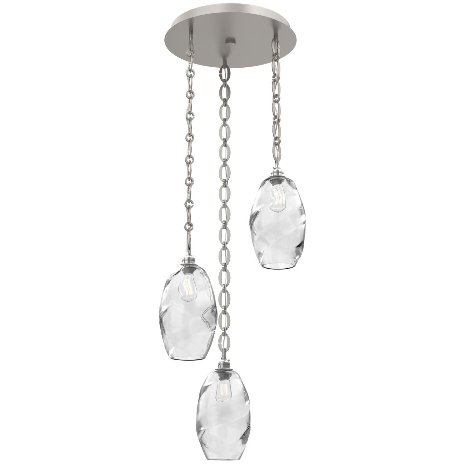 Levi Wilson Ellisse 19 Inch Multi Light Pendant by Hammerton Studio