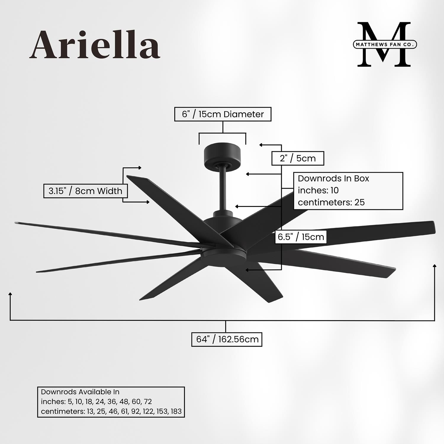 Shown in Matte Black finish