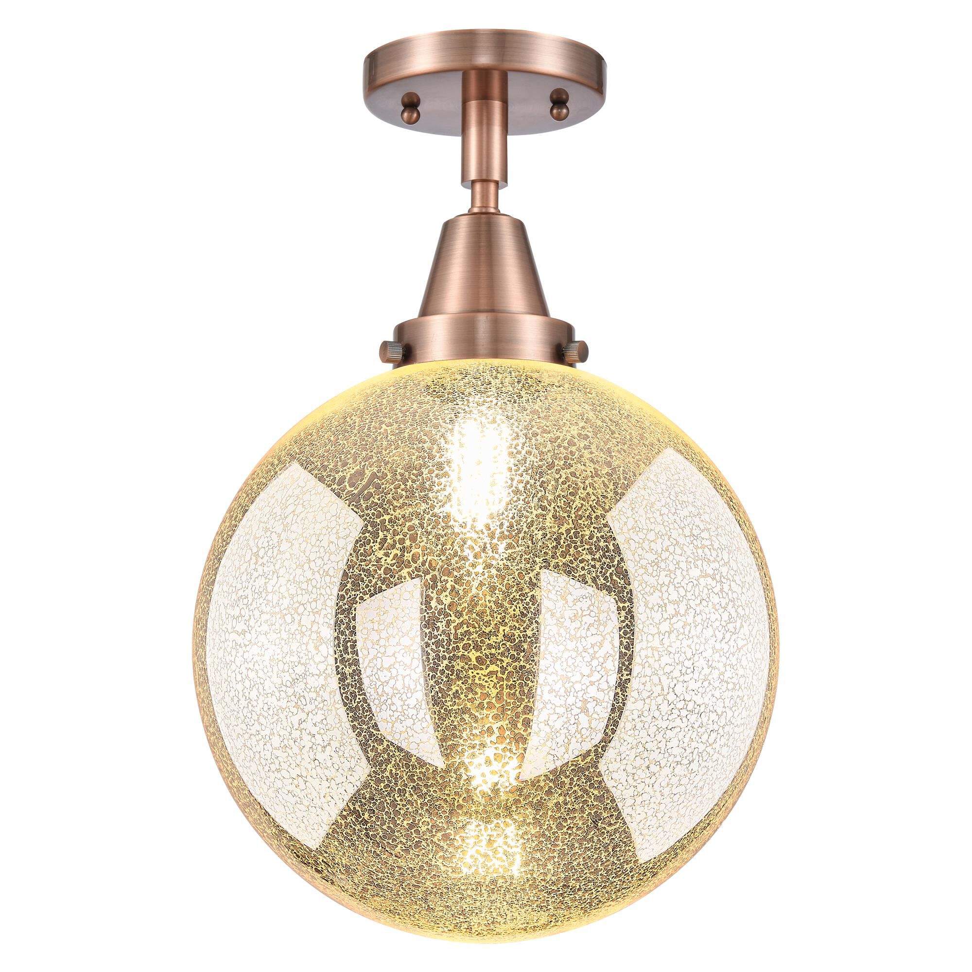 Shown in Antique Copper finish and Mercury glass