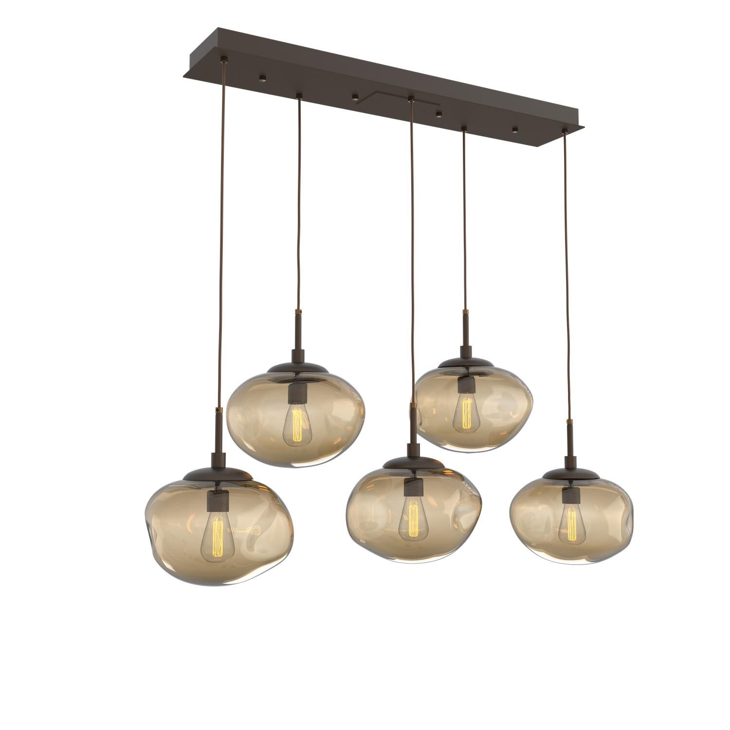 Shown in Flat Bronze finish and Blown Bronze glass