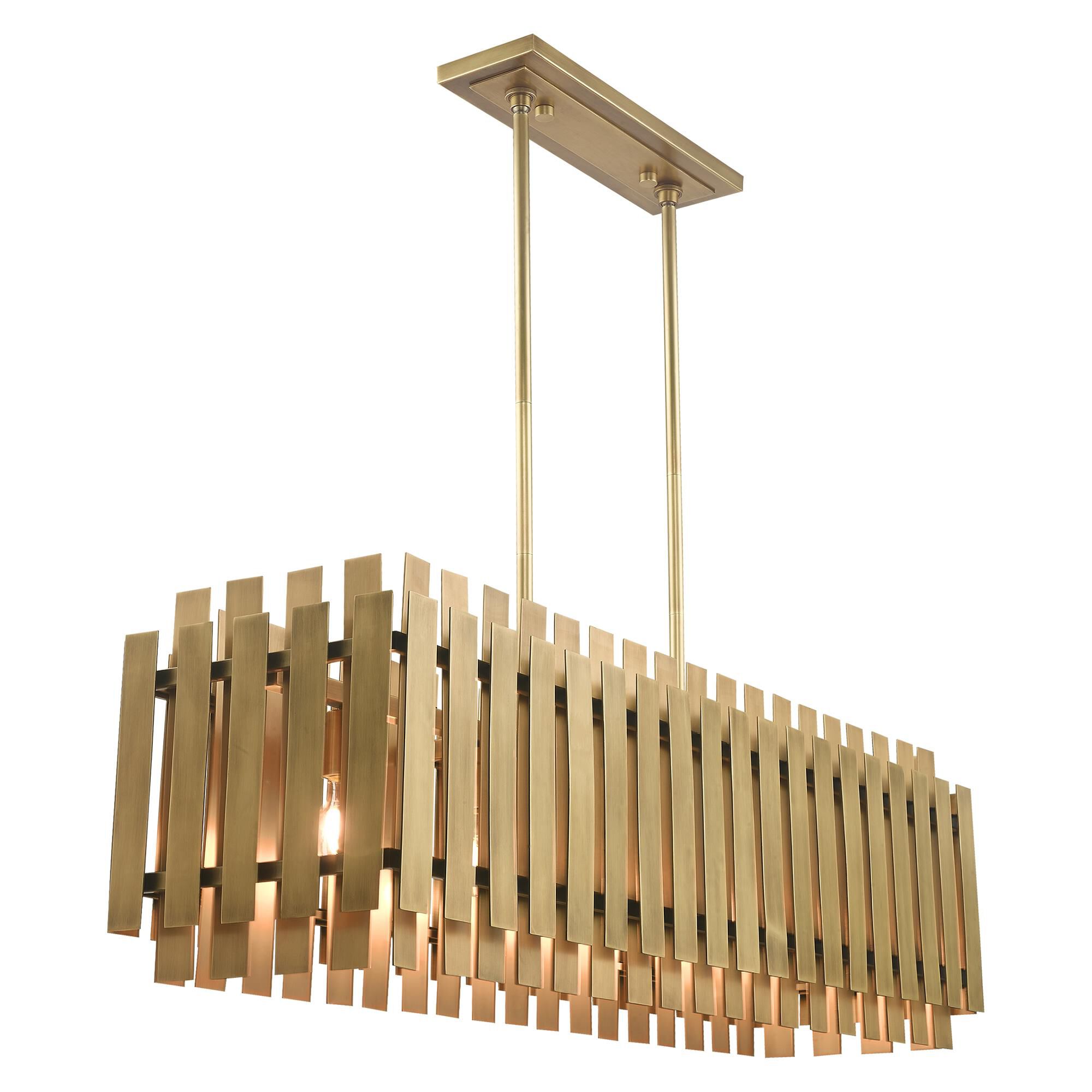 Shown in Natural Brass finish and Natural Brass Metal shade