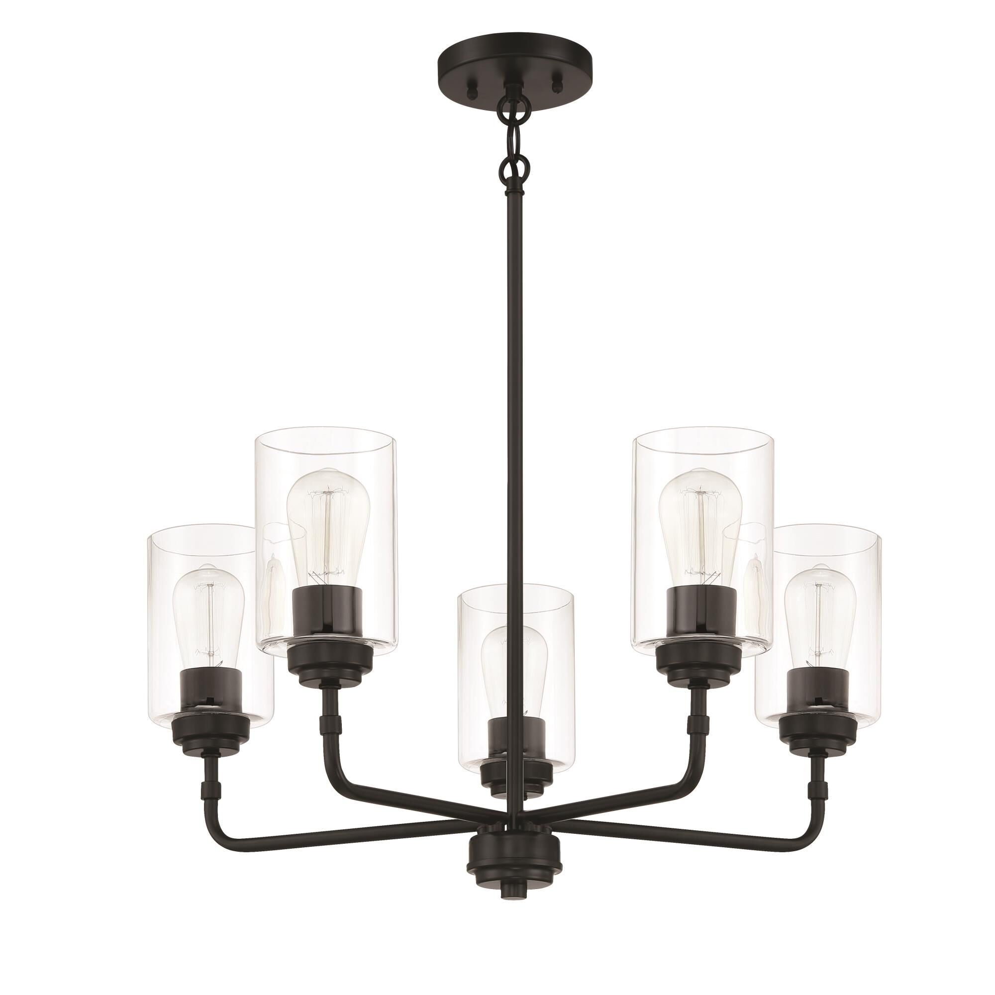 Stowe 23 Inch 5 Light Chandelier by Craftmade