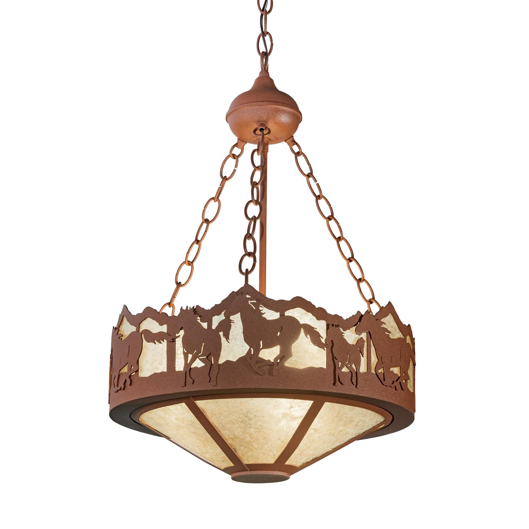 Wild Horses 16 Inch Large Pendant by Meyda Lighting