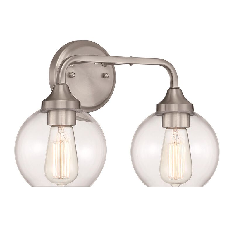 Glenda 14 Inch 2 Light Bath Vanity Light by Craftmade