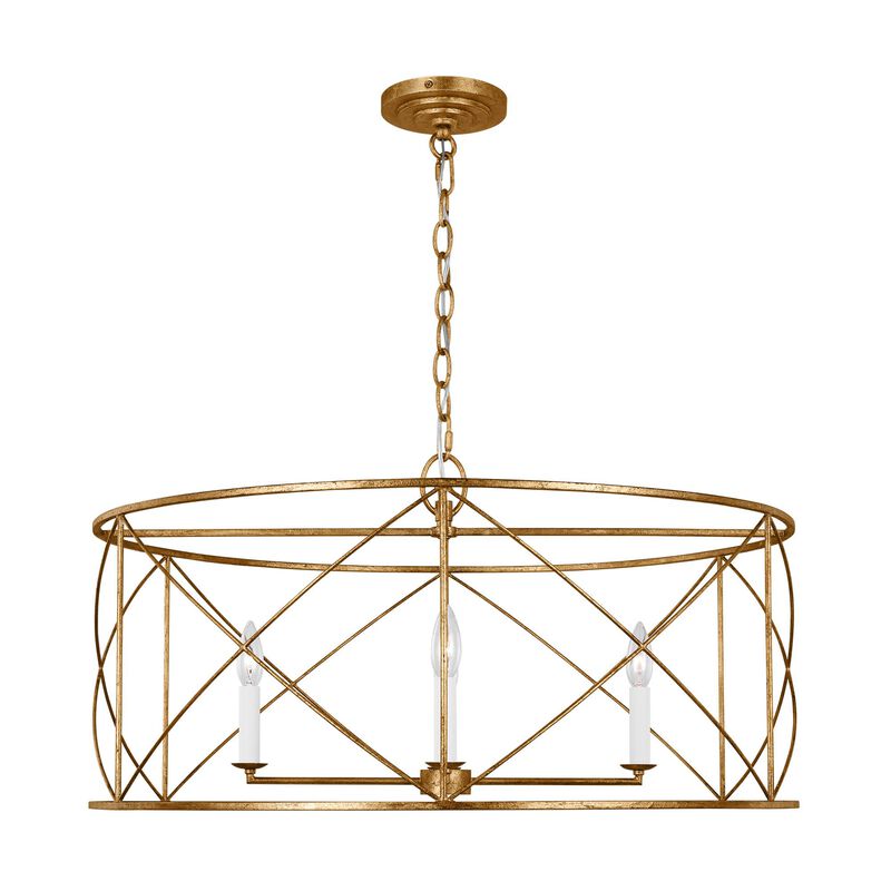 Chapman & Myers Beatrix 30 Inch 4 Light Chandelier by Visual Comfort Studio Collection