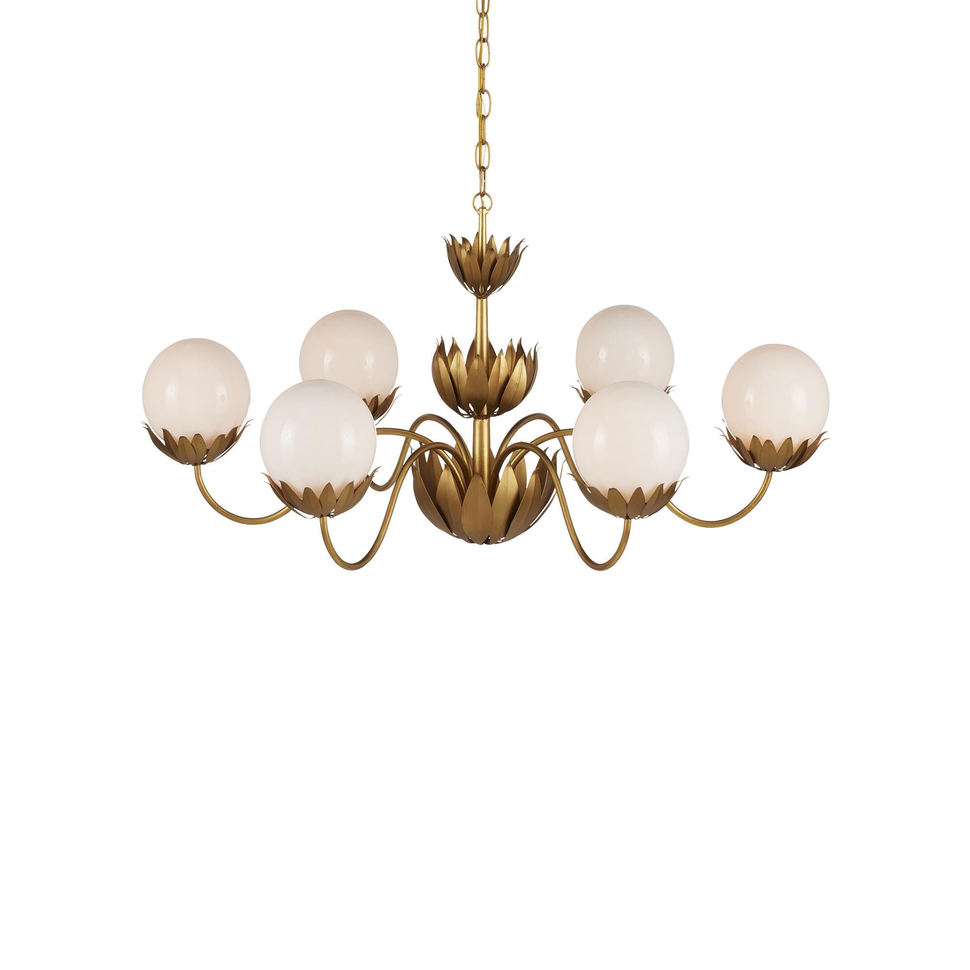 Shown in Contemporary Gold Leaf/Gold/White finish