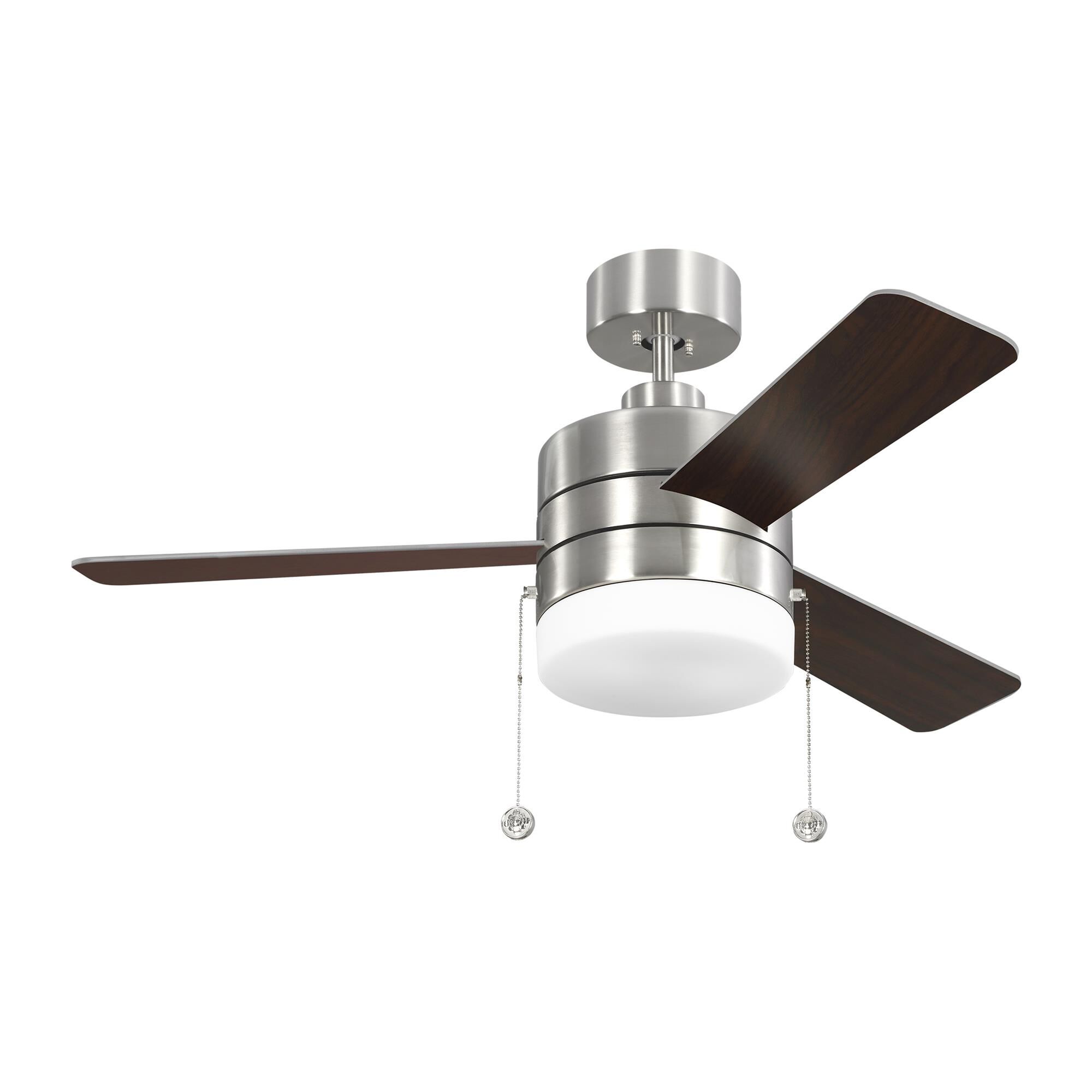 Shown in Brushed Steel finish and Matte White glass