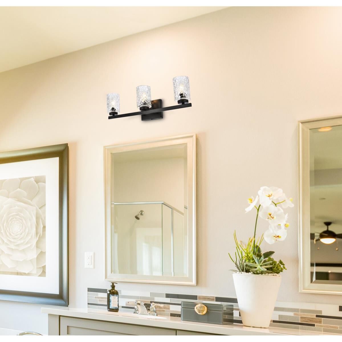 Cassie 24 Inch Bath Vanity Light by Elegant Lighting