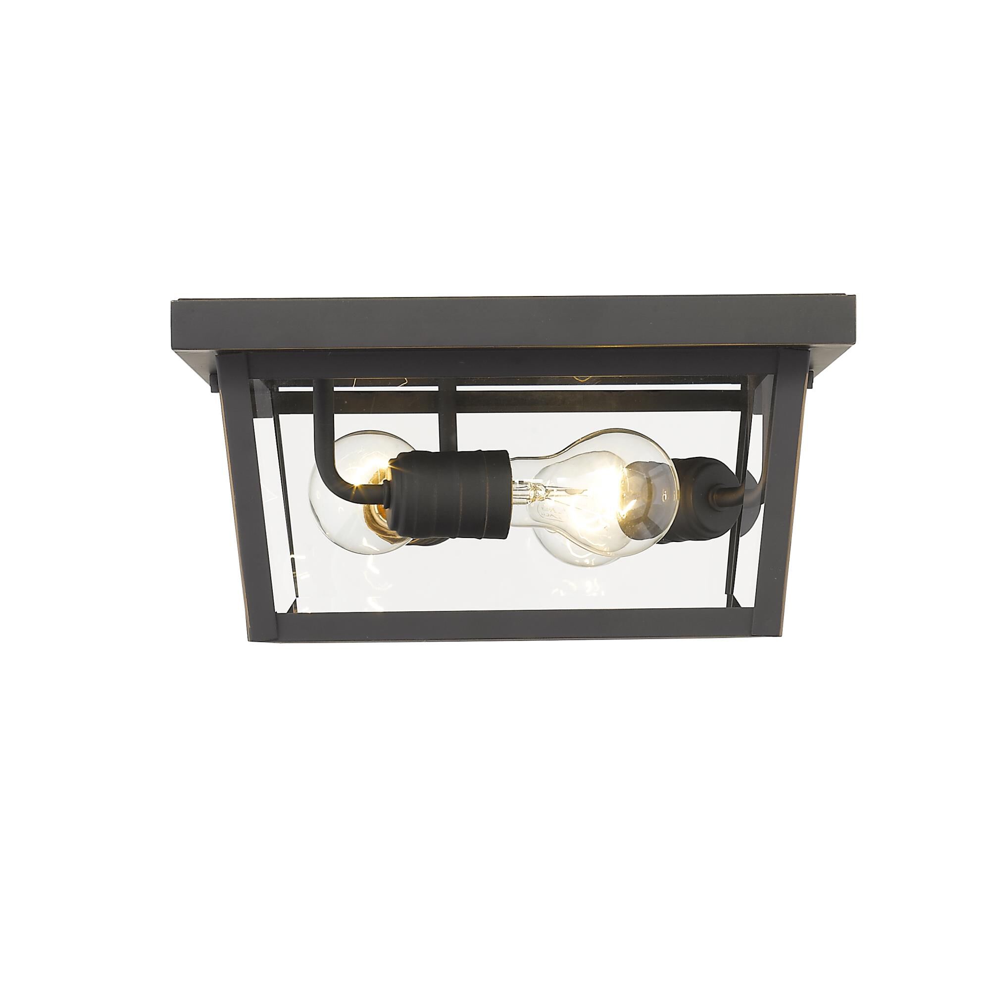 Shown in Oil Rubbed Bronze finish and Glass shade