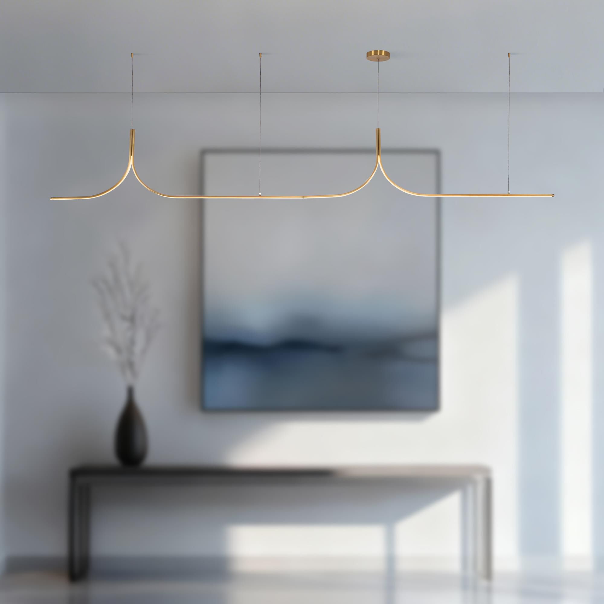 Branch Creative Thread 118 Inch Linear Suspension Light by Kuzco Lighting