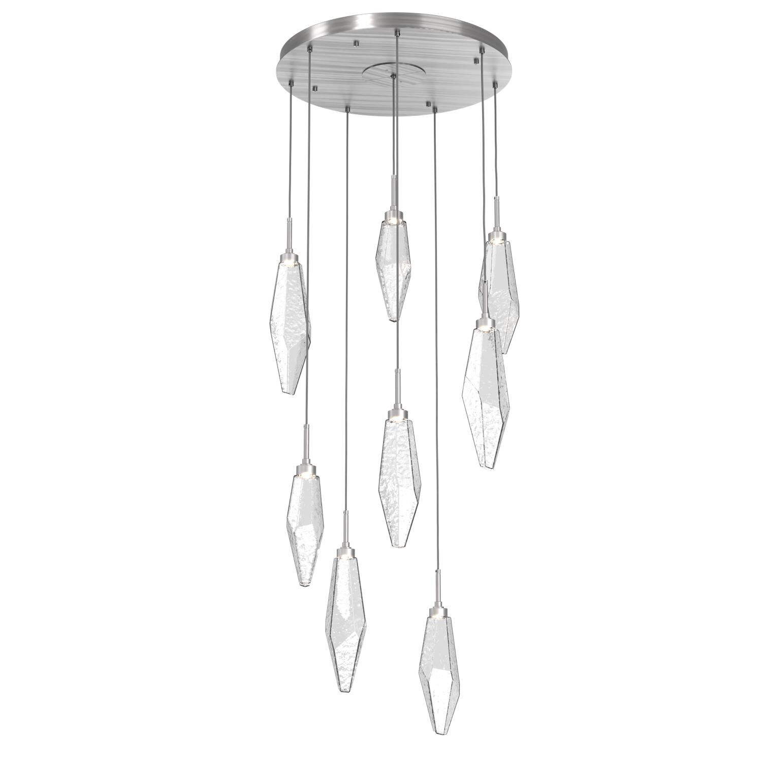 Rock Crystal Multi Light Pendant by Hammerton Studio