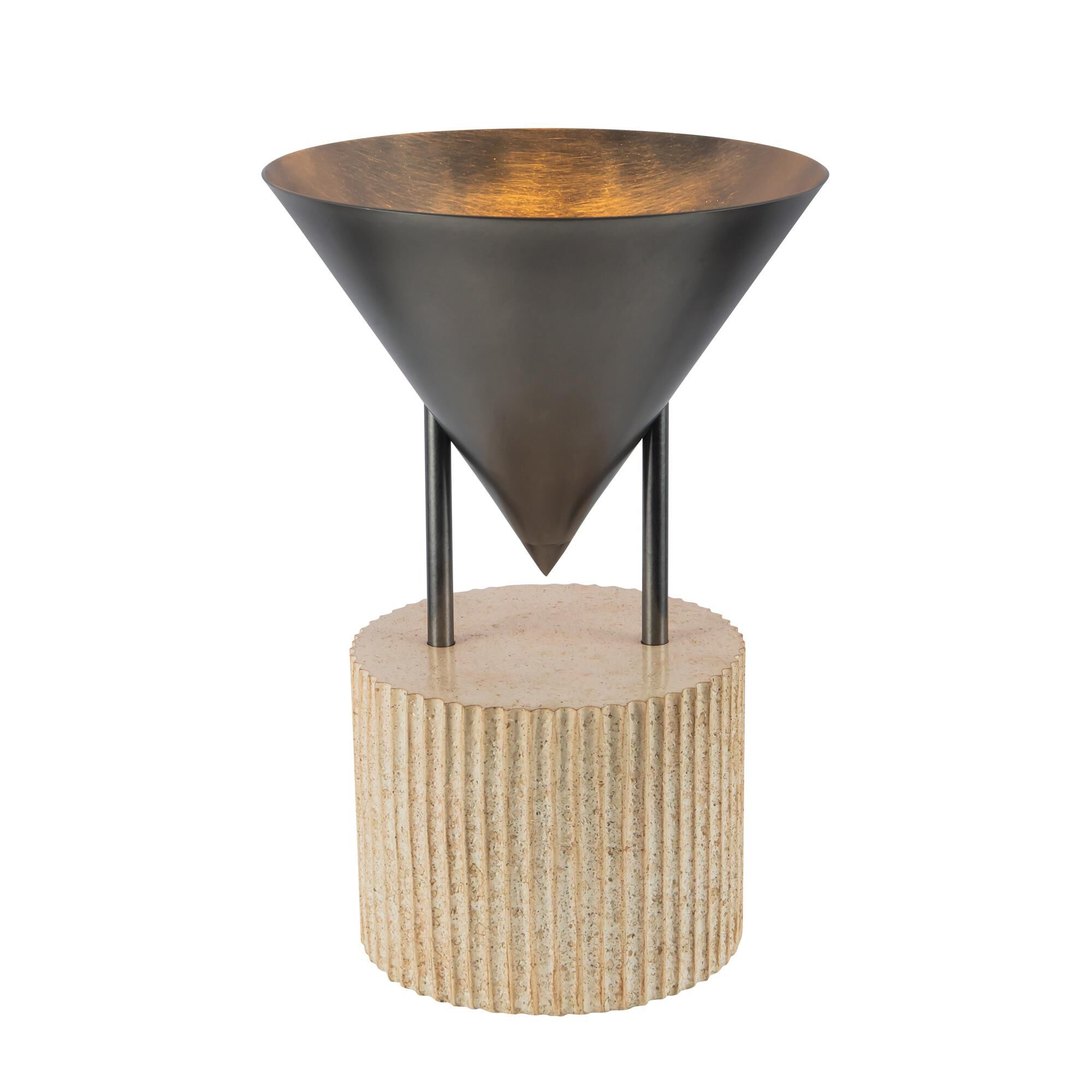 Shown in Aged Steel finish and Steel shade