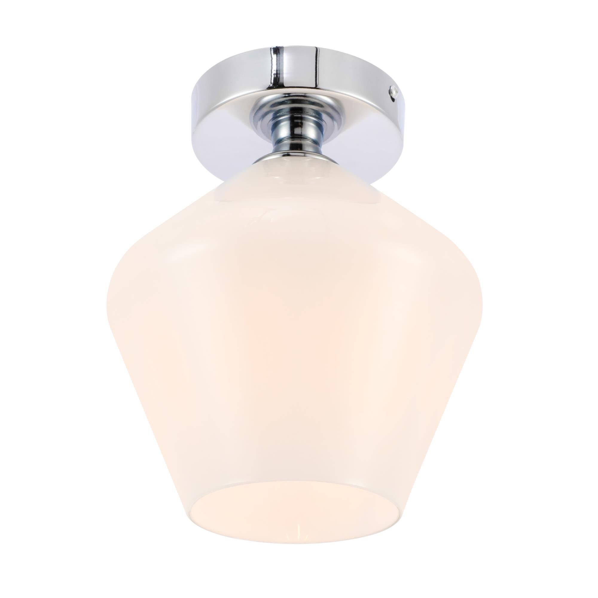 Gene 8 Inch Semi Flush Mount by Elegant Lighting