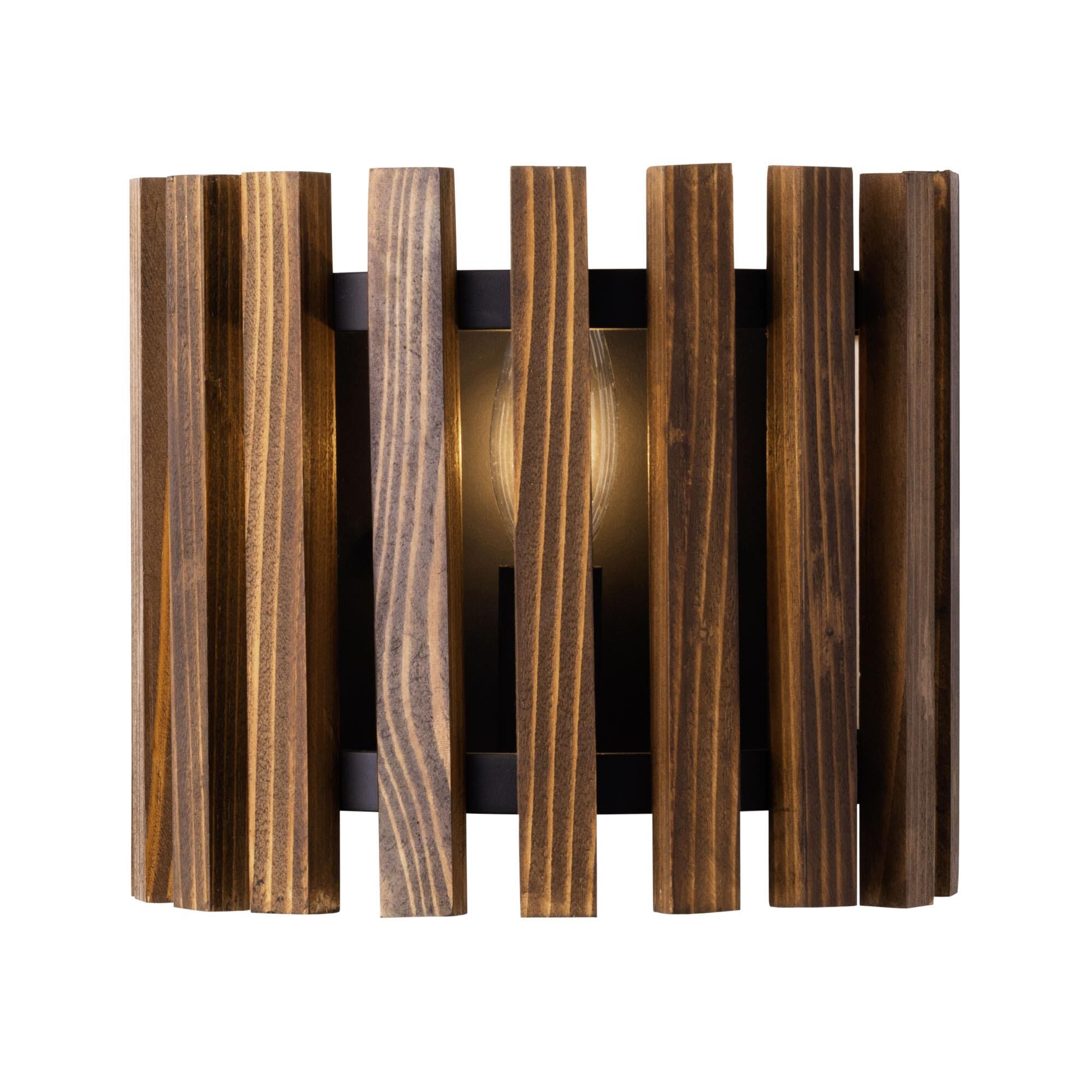 Shown in Matte Black/Medium Walnut finish