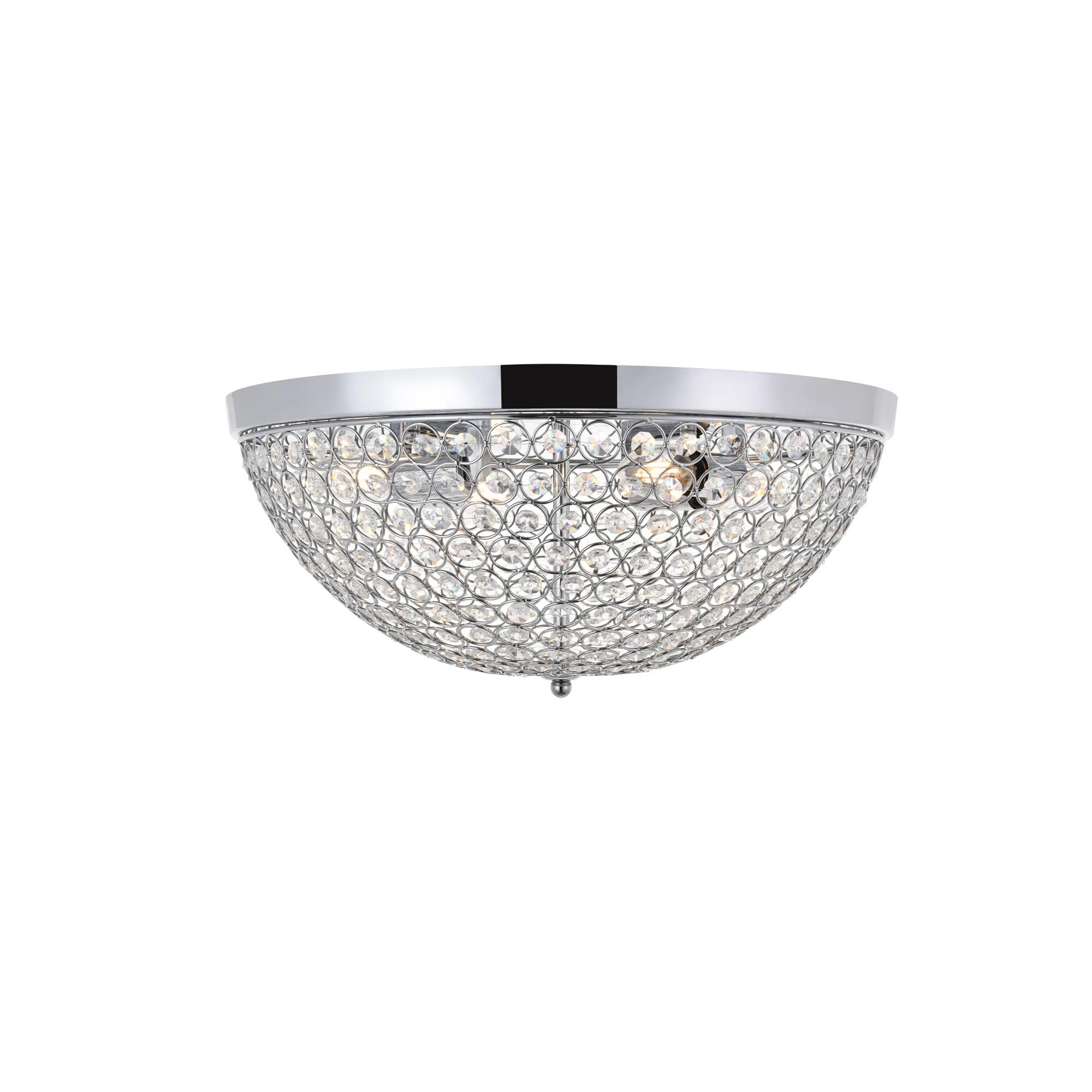 Taye 18 Inch 4 Light Flush Mount by Elegant Lighting