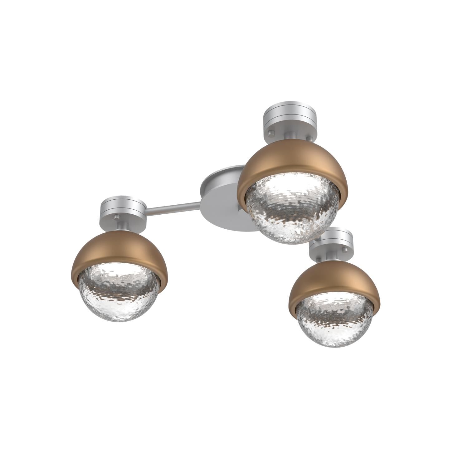 Shown in Classic Silver finish and Clear glass and Novel Brass accent