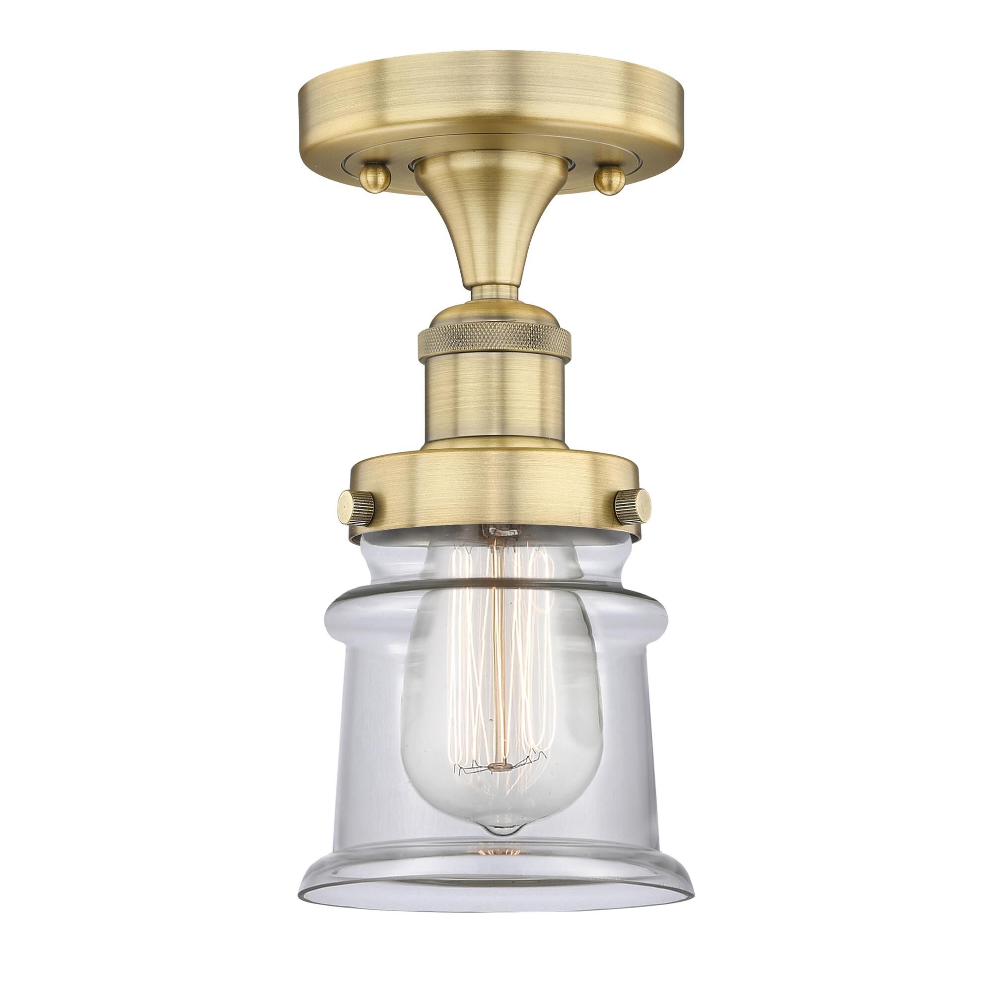 Bruno Marashlian Canton 5 Inch 1 Light Semi Flush Mount by Innovations Lighting