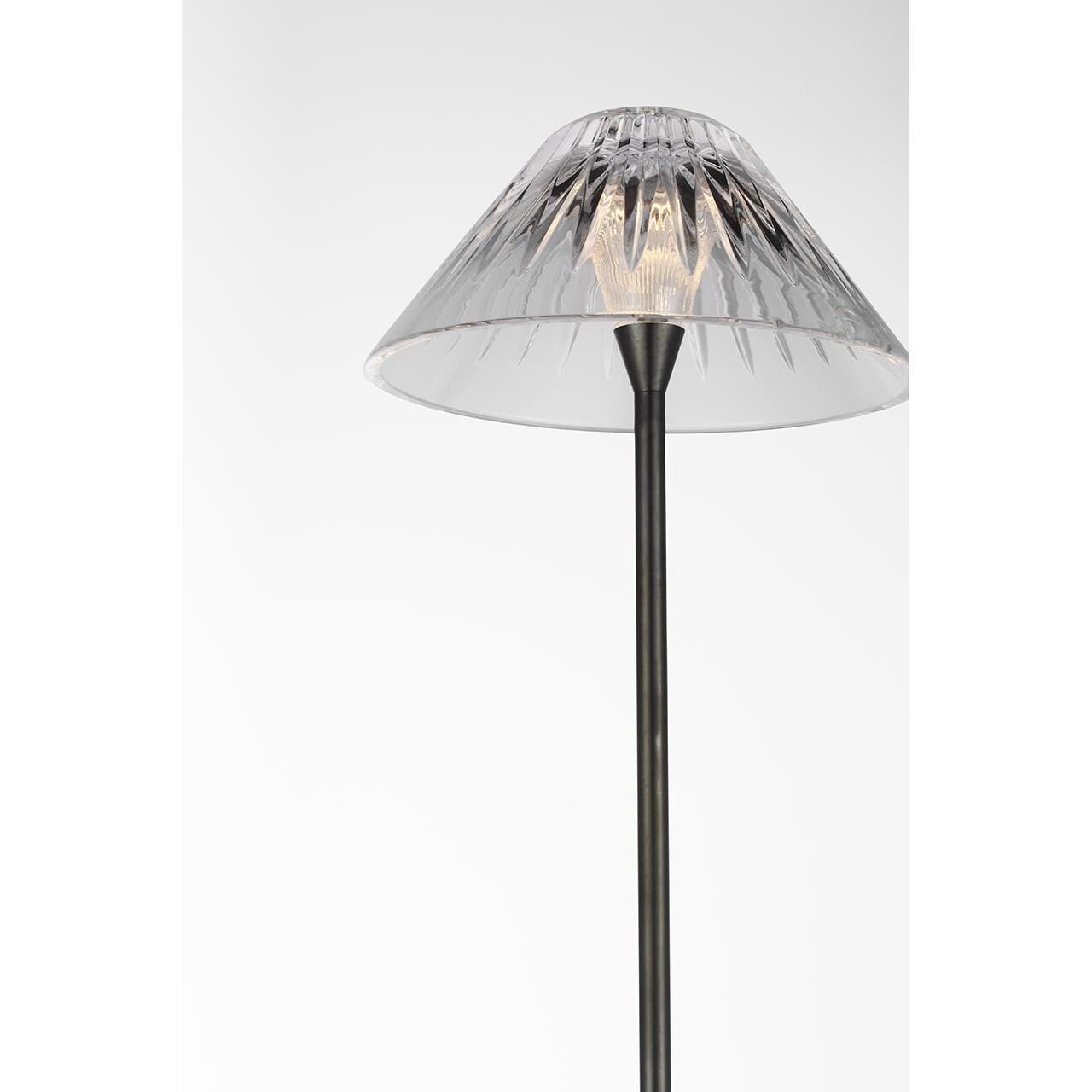 Shown in Bronze finish and Clear crystal